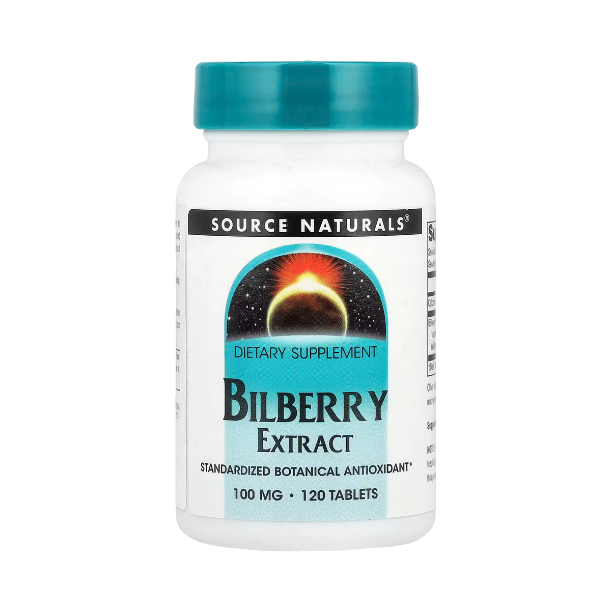 Source Naturals, Bilberry Extract, 100 Mg, 120 Tablets