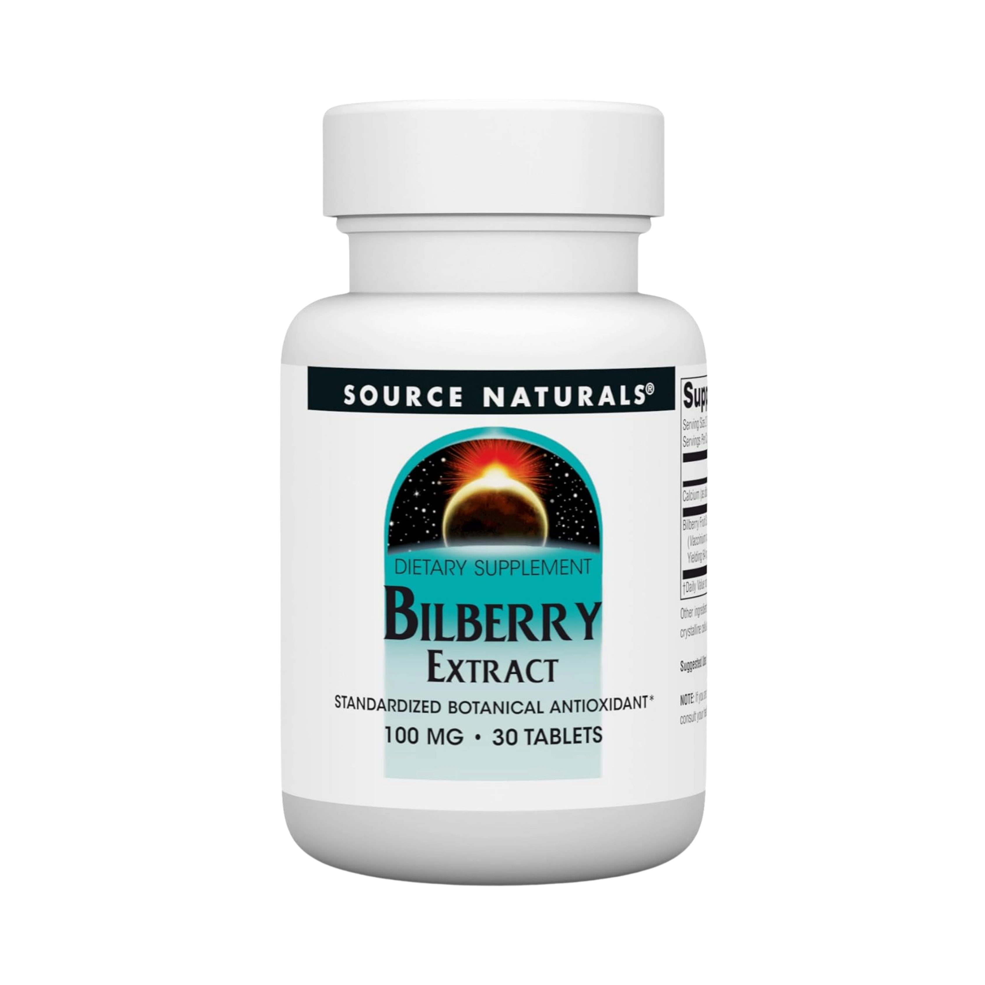 Source Naturals, Bilberry Extract, 100 Mg, 30 Tablets