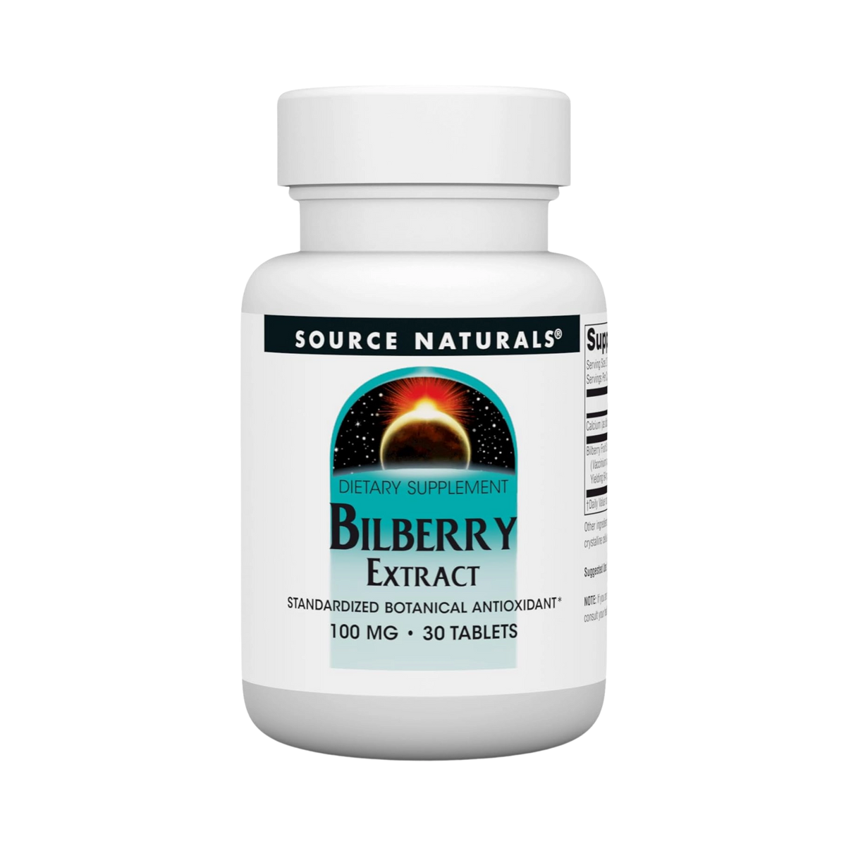 Source Naturals, Bilberry Extract, 100 Mg, 30 Tablets