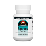 Source Naturals, Bilberry Extract, 100 Mg, 30 Tablets