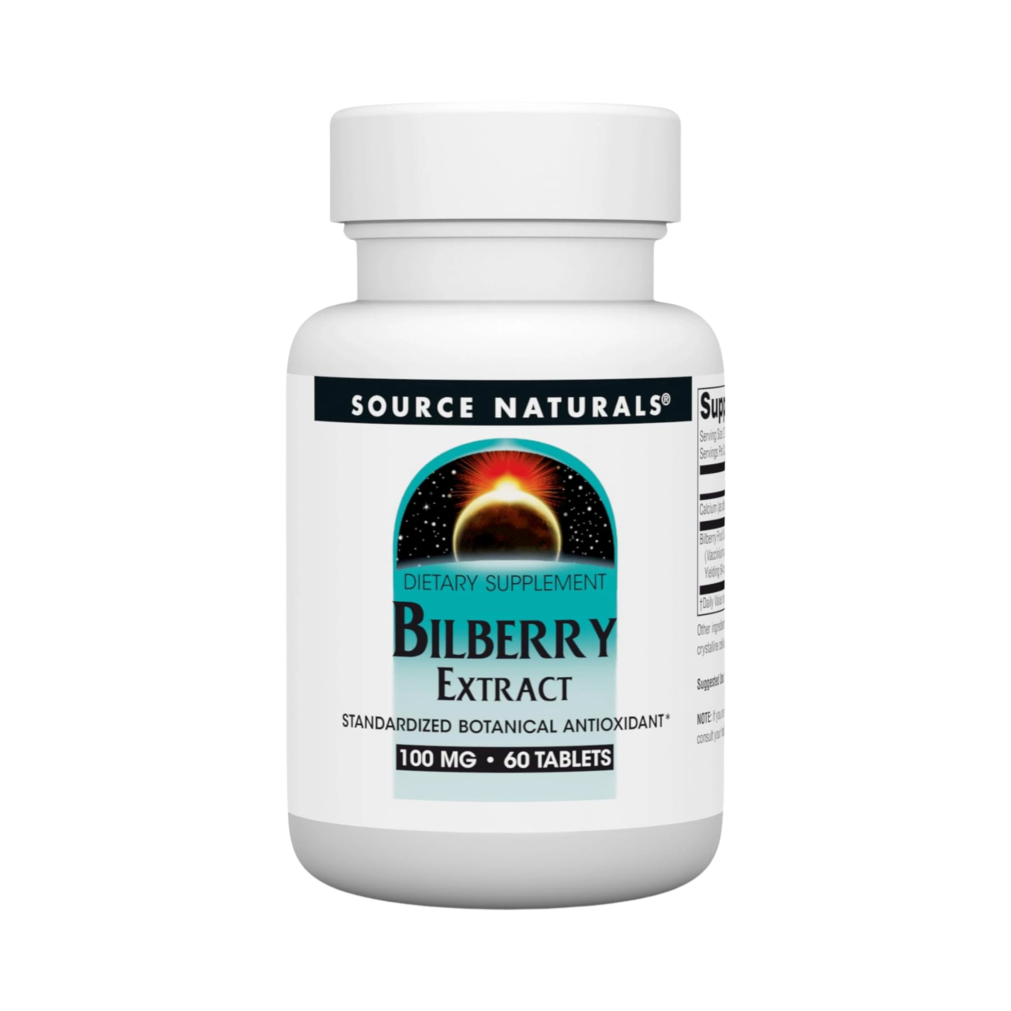 Source Naturals, Bilberry Extract, 100 Mg, 60 Tablets
