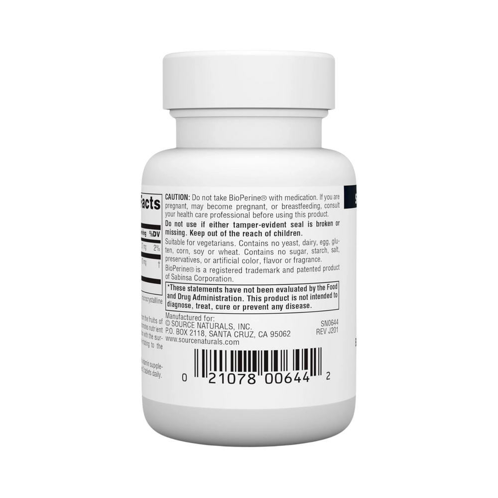 Source Naturals, BioPerine, 10 Mg, 120 Tablets