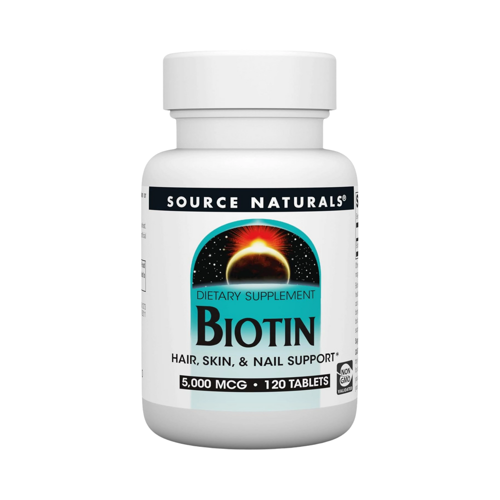 Source Naturals, Biotin, 5000 Mcg, 120 Tablets