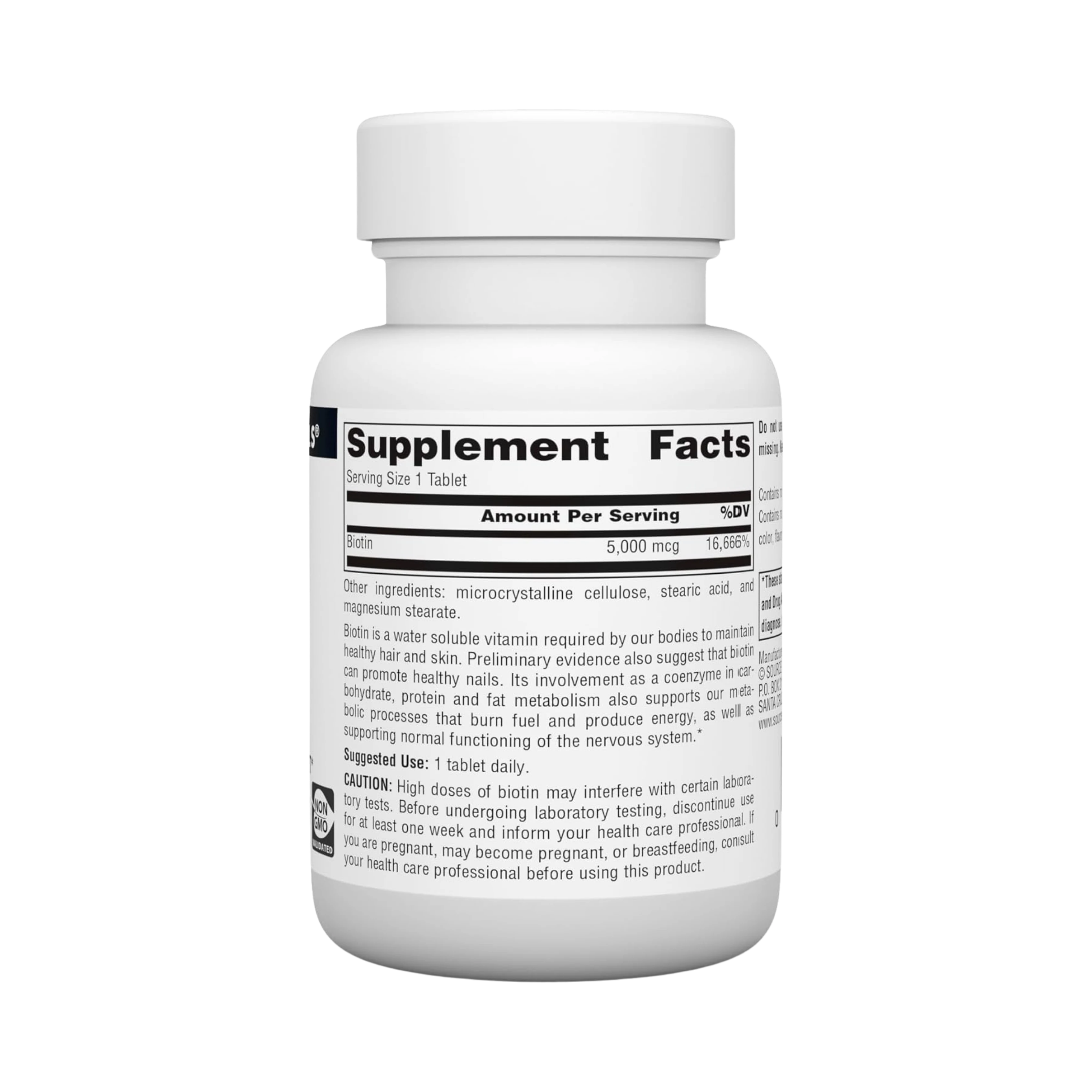 Source Naturals, Biotin, 5000 Mcg, 120 Tablets