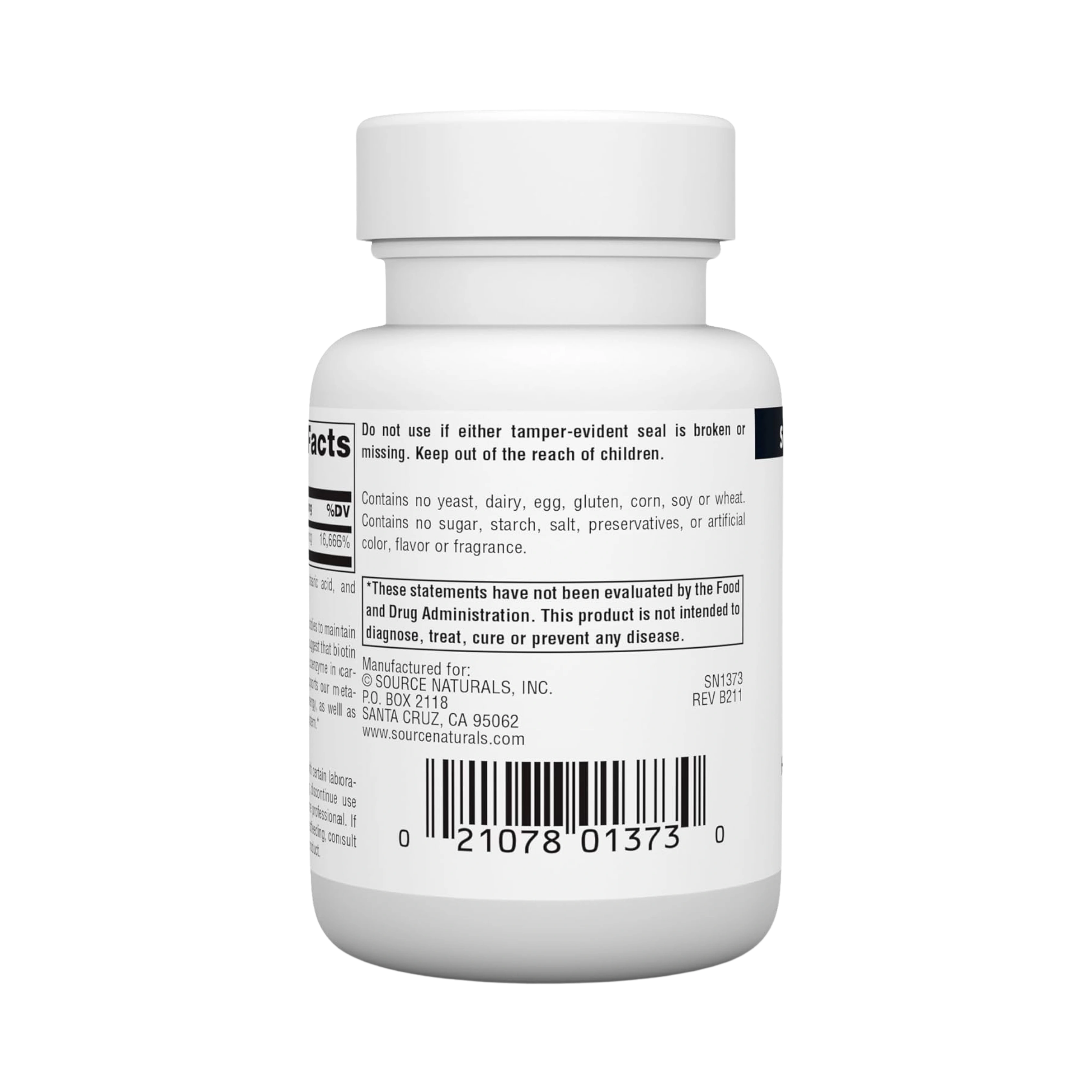 Source Naturals, Biotin, 5000 Mcg, 120 Tablets