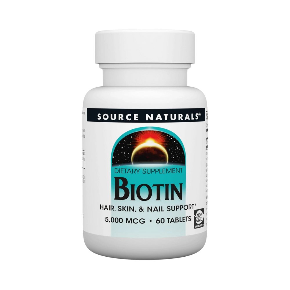 Source Naturals, Biotin, 5000 Mcg, 60 Tablets