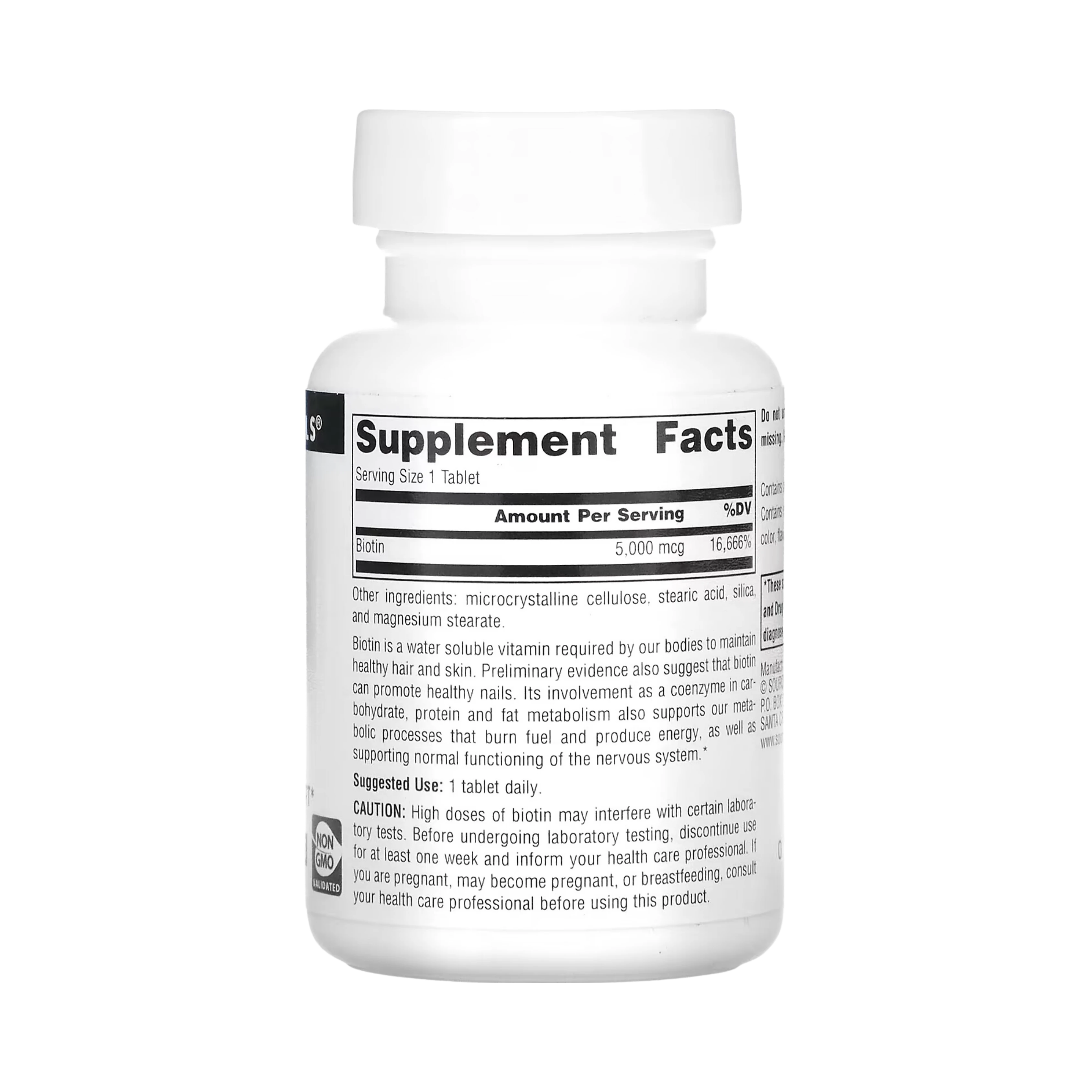 Source Naturals, Biotin, 5000mcg, 200 Tablets