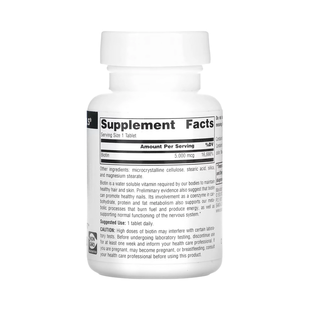 Source Naturals, Biotin, 5000mcg, 200 Tablets