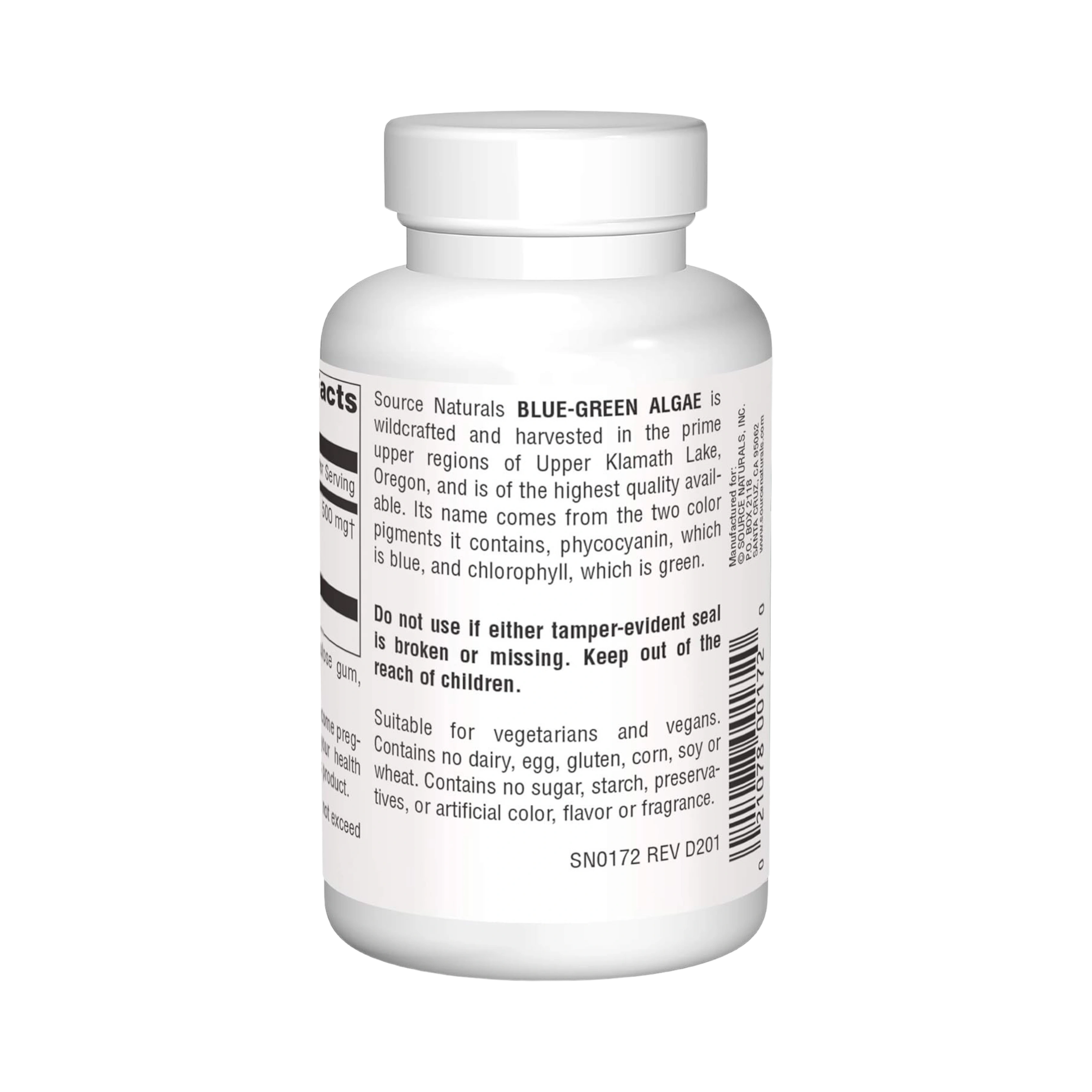 Source Naturals, Blue-Green Algae, 500 Mg, 100 Tablets