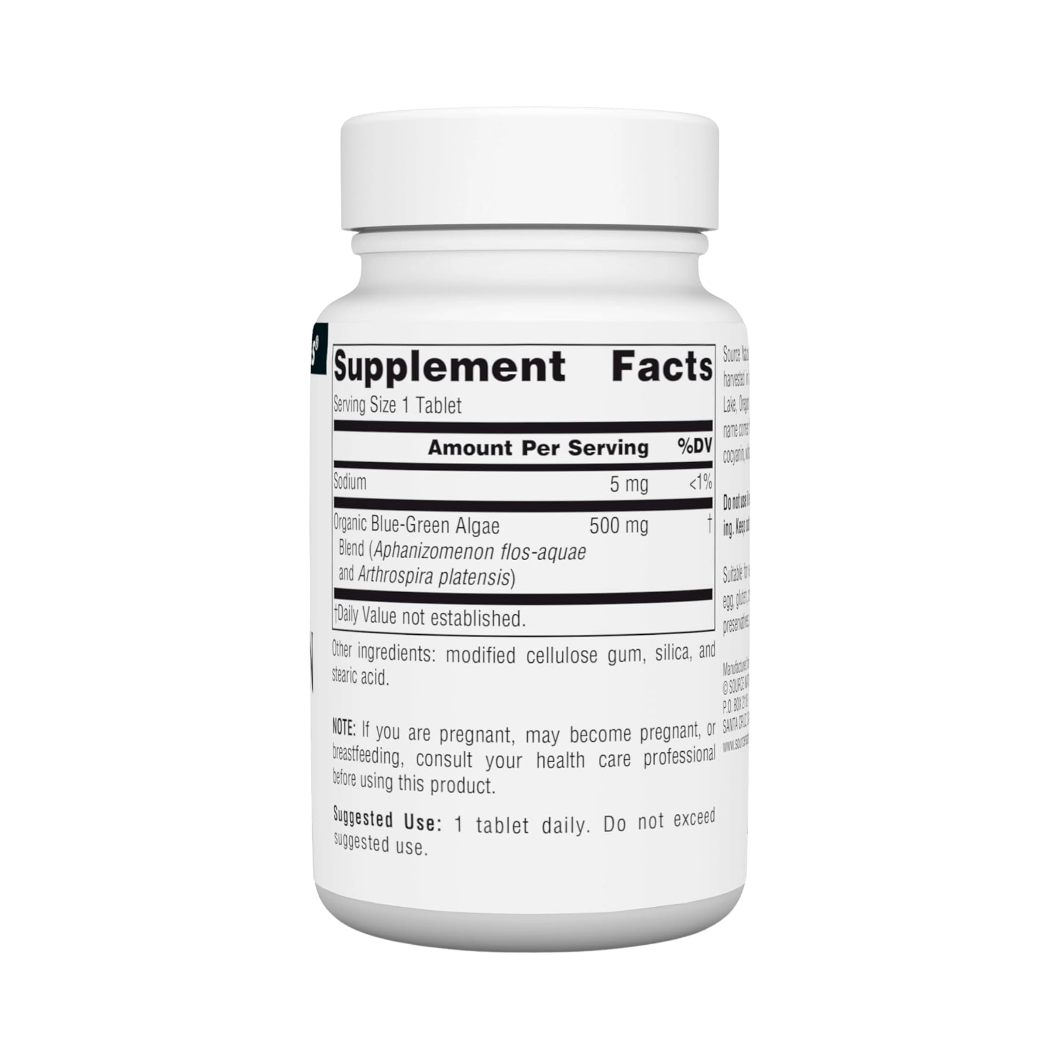 Source Naturals, Blue-Green Algae, 500 Mg, 50 Tablets