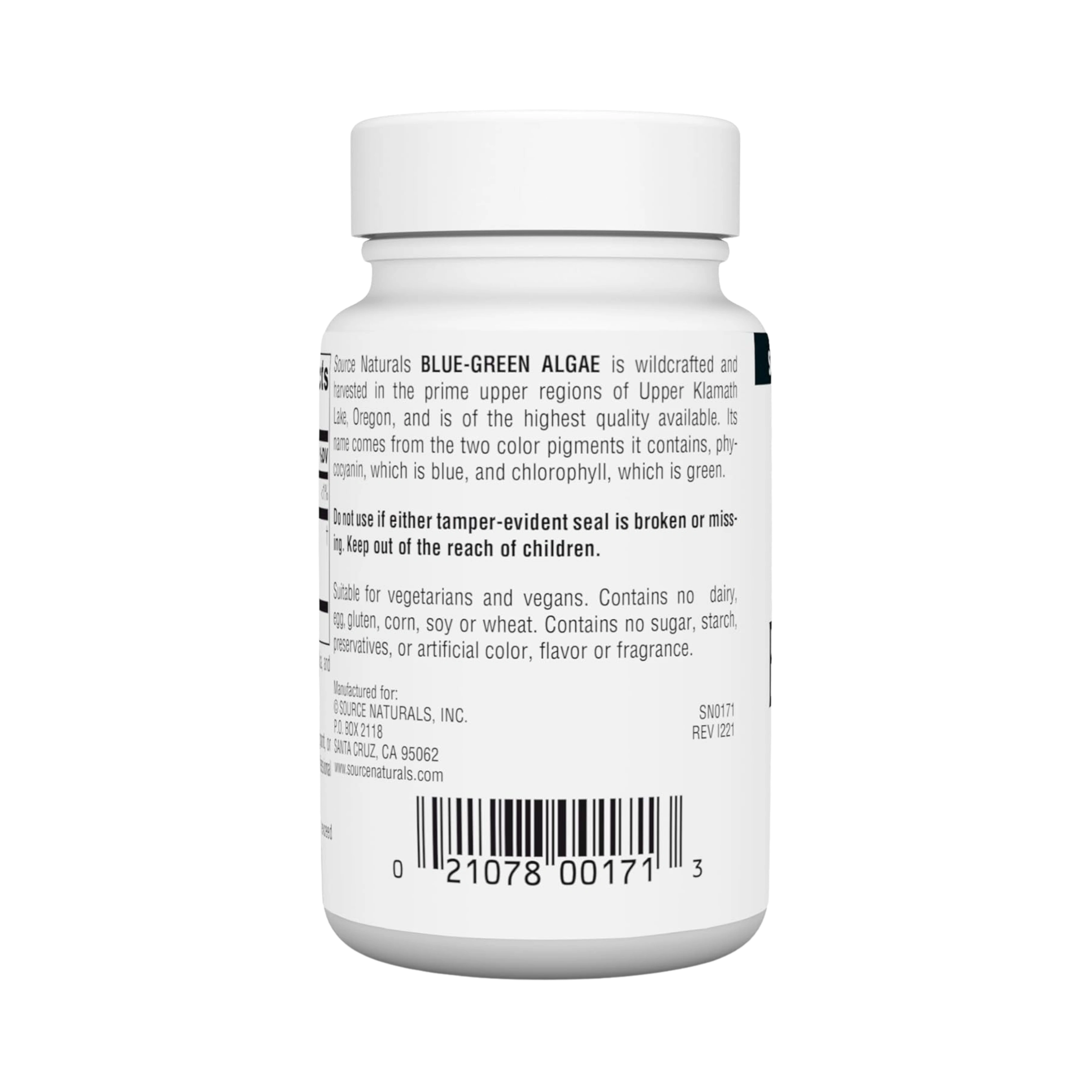 Source Naturals, Blue-Green Algae, 500 Mg, 50 Tablets