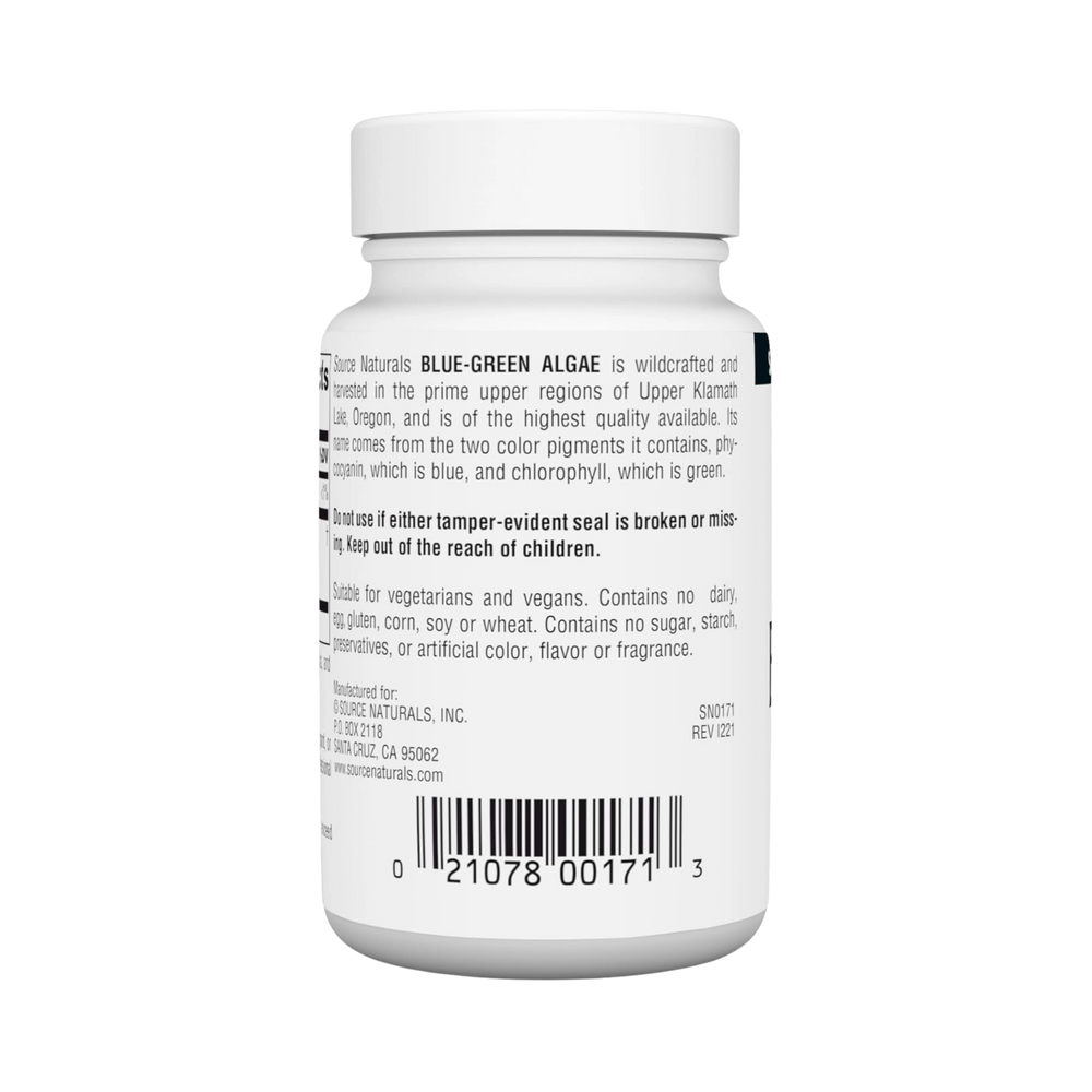 Source Naturals, Blue-Green Algae, 500 Mg, 50 Tablets