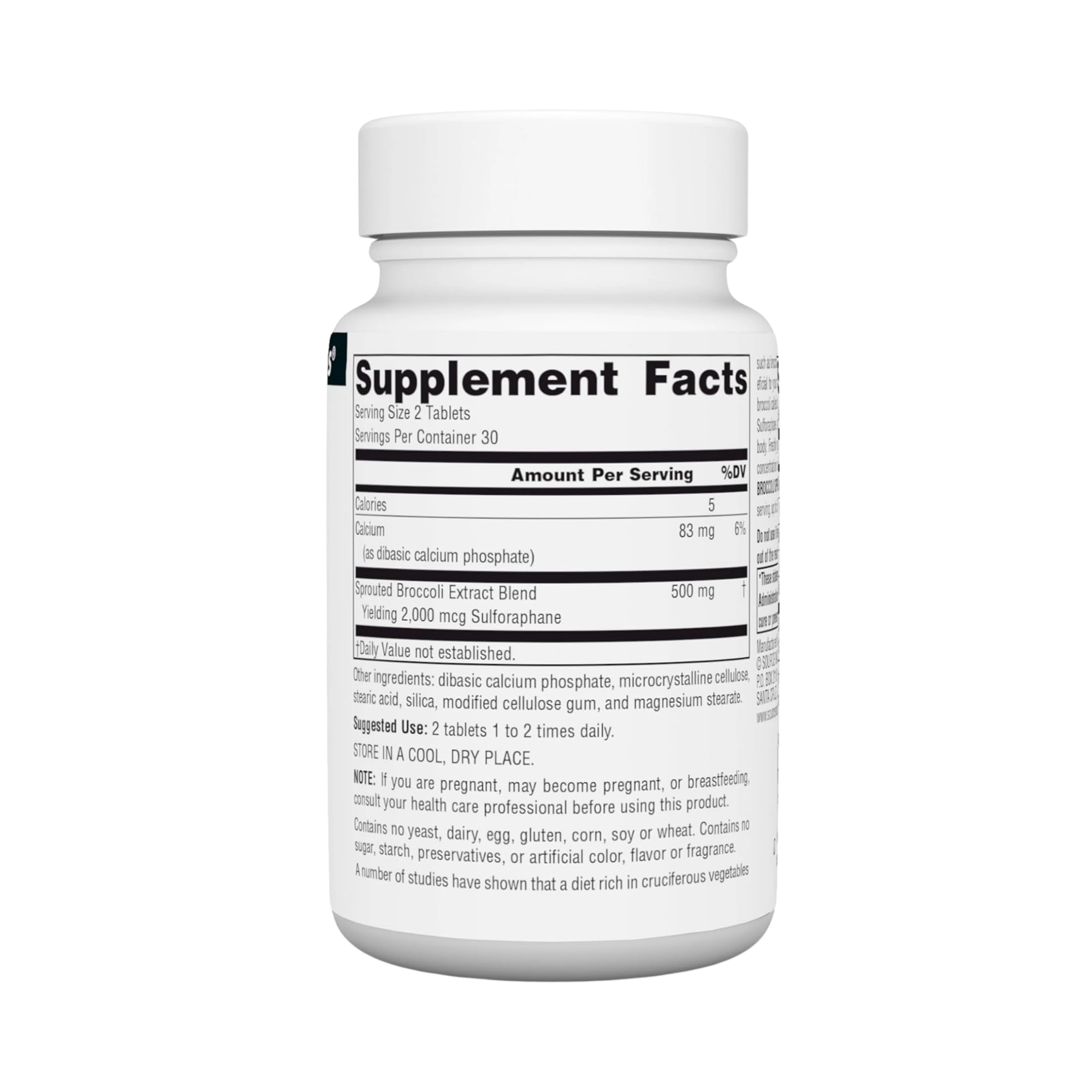 Source Naturals, Broccoli Sprouts Extract, 250 Mg, 60 Tablets