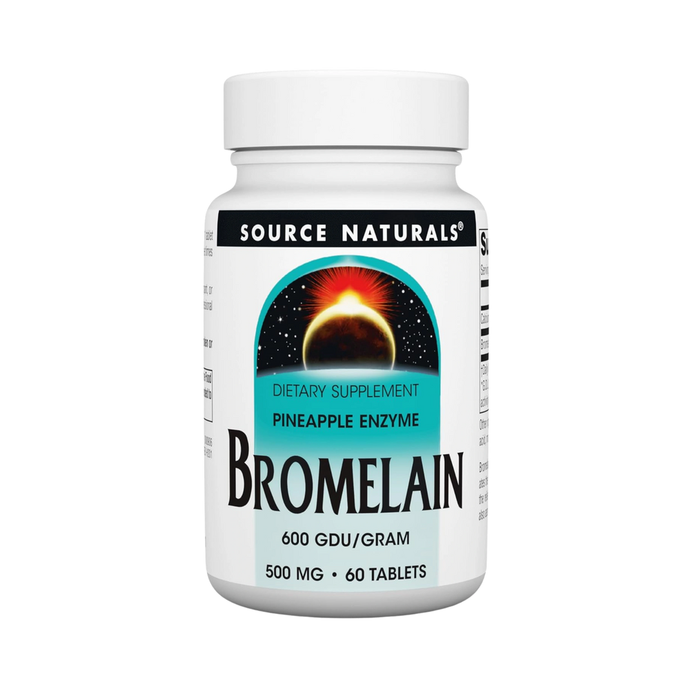 Source Naturals, Bromelain, 500 Mg, 60 Tablets