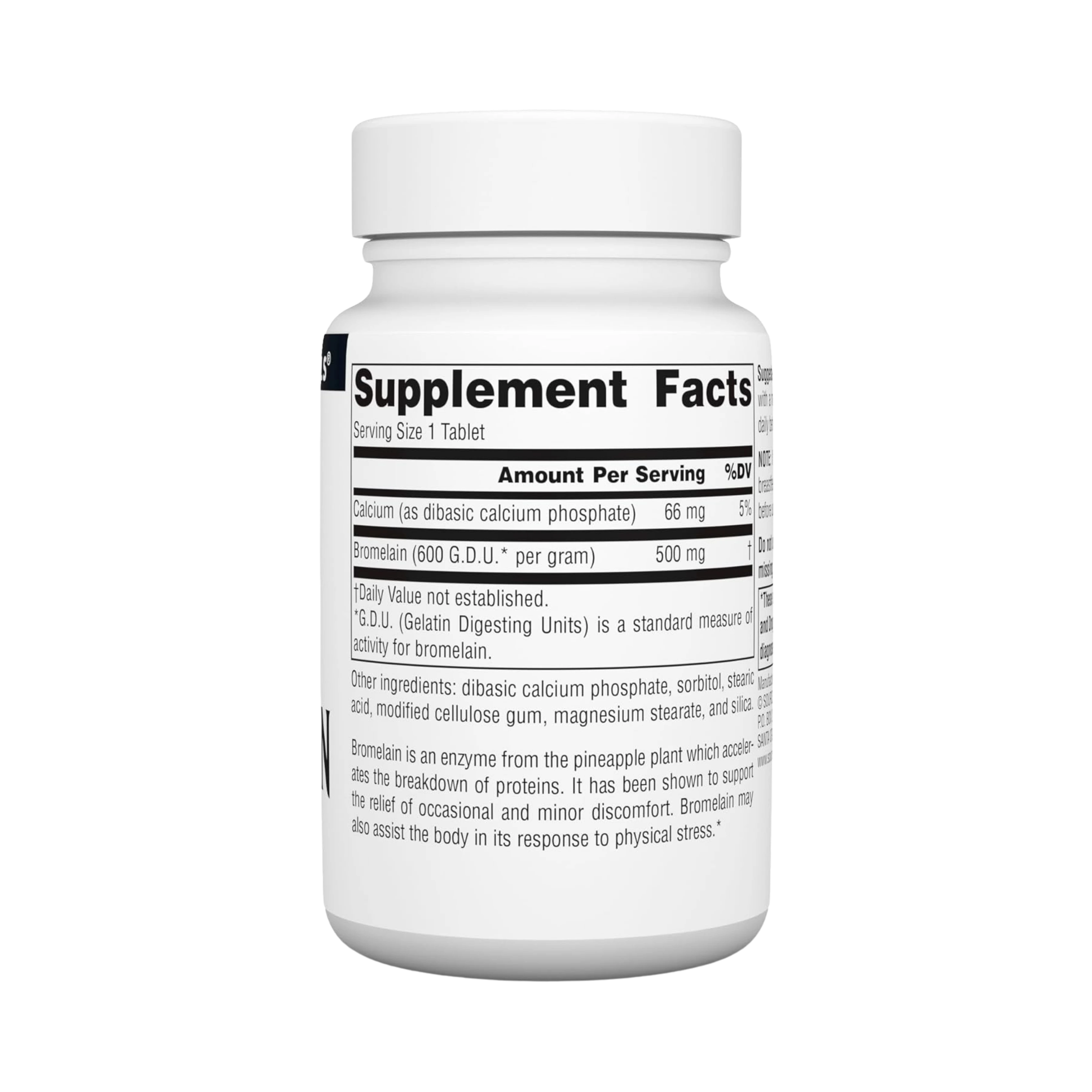 Source Naturals, Bromelain, 500 Mg, 60 Tablets