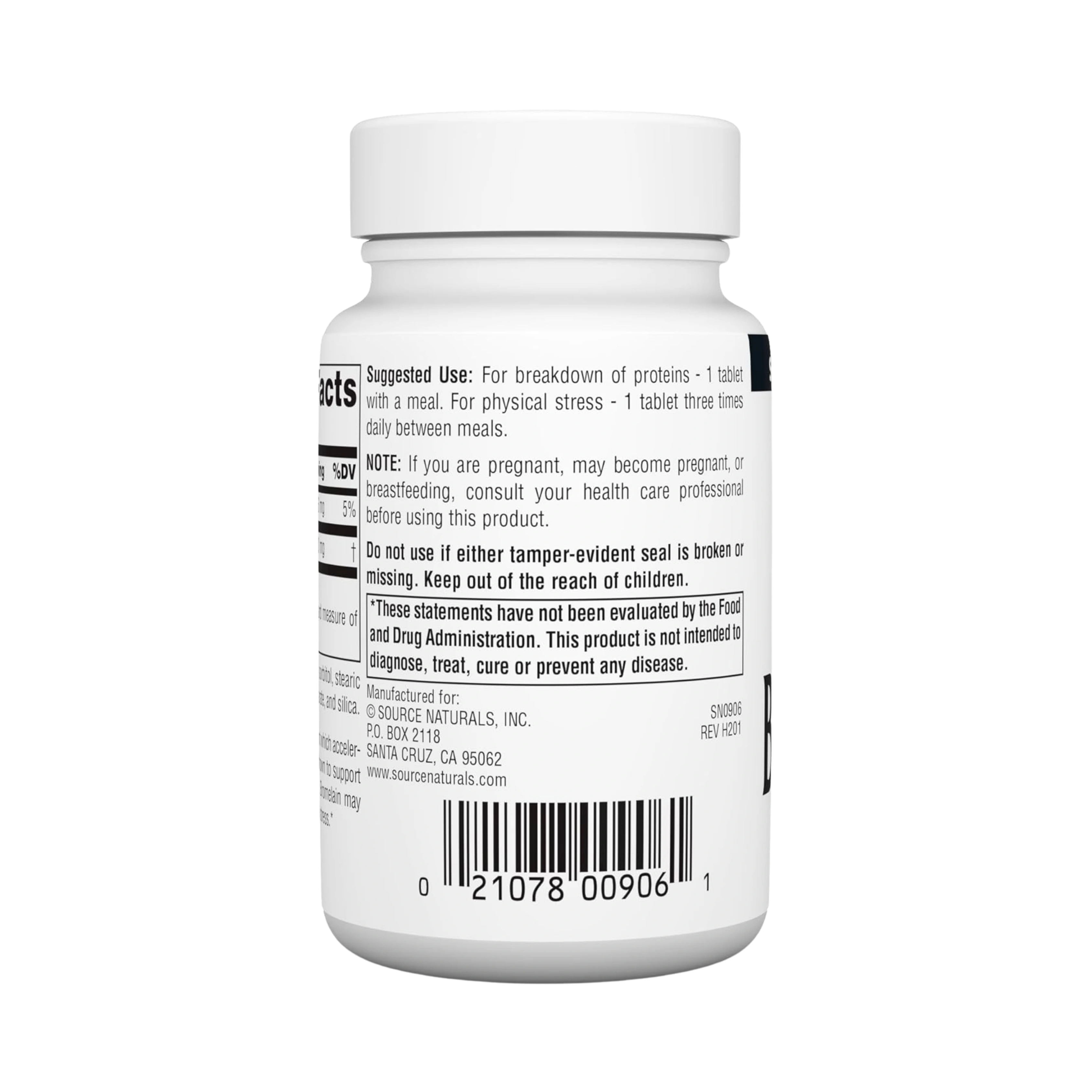 Source Naturals, Bromelain, 500 Mg, 60 Tablets