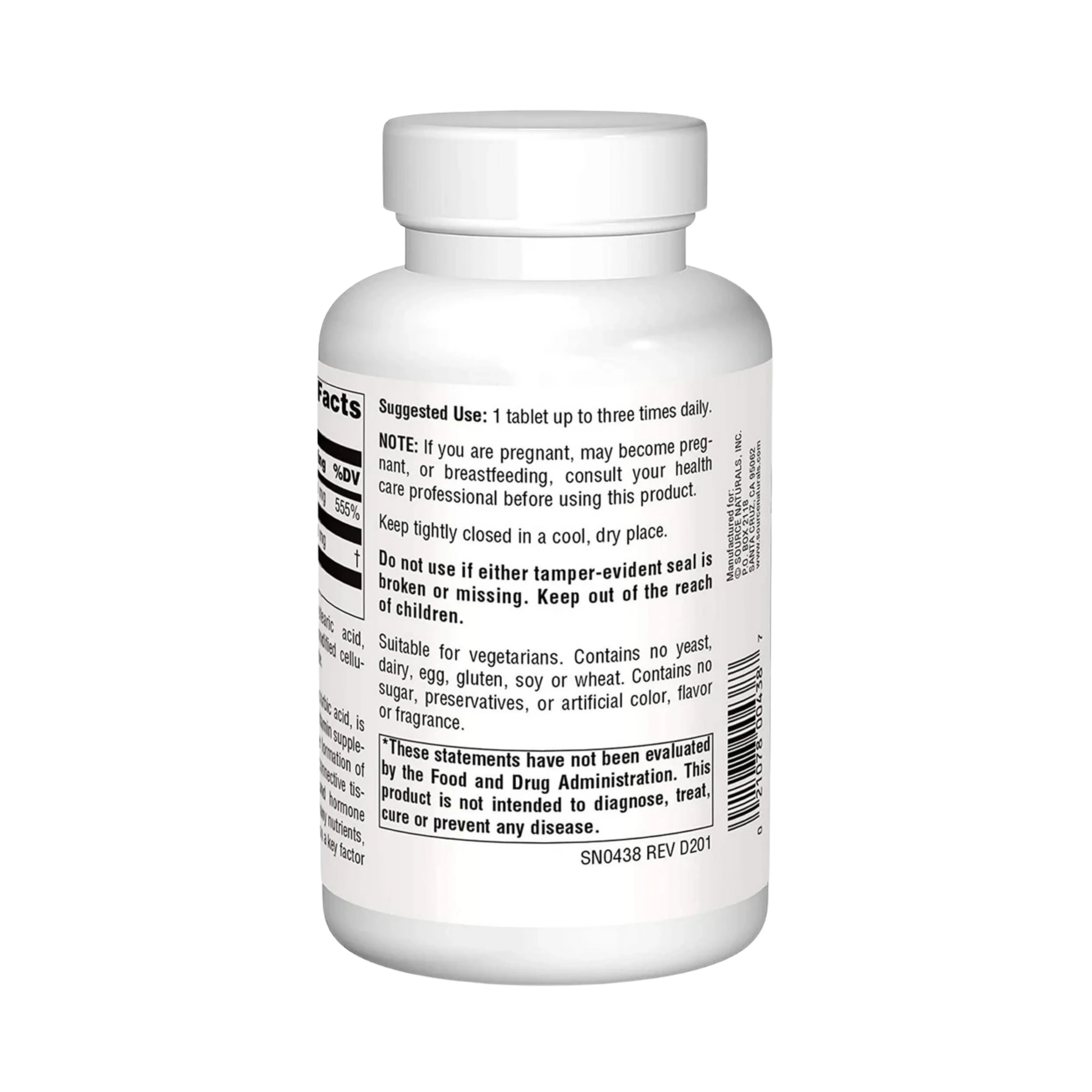 Source Naturals, C-500, 500 Mg, 250 Tablets