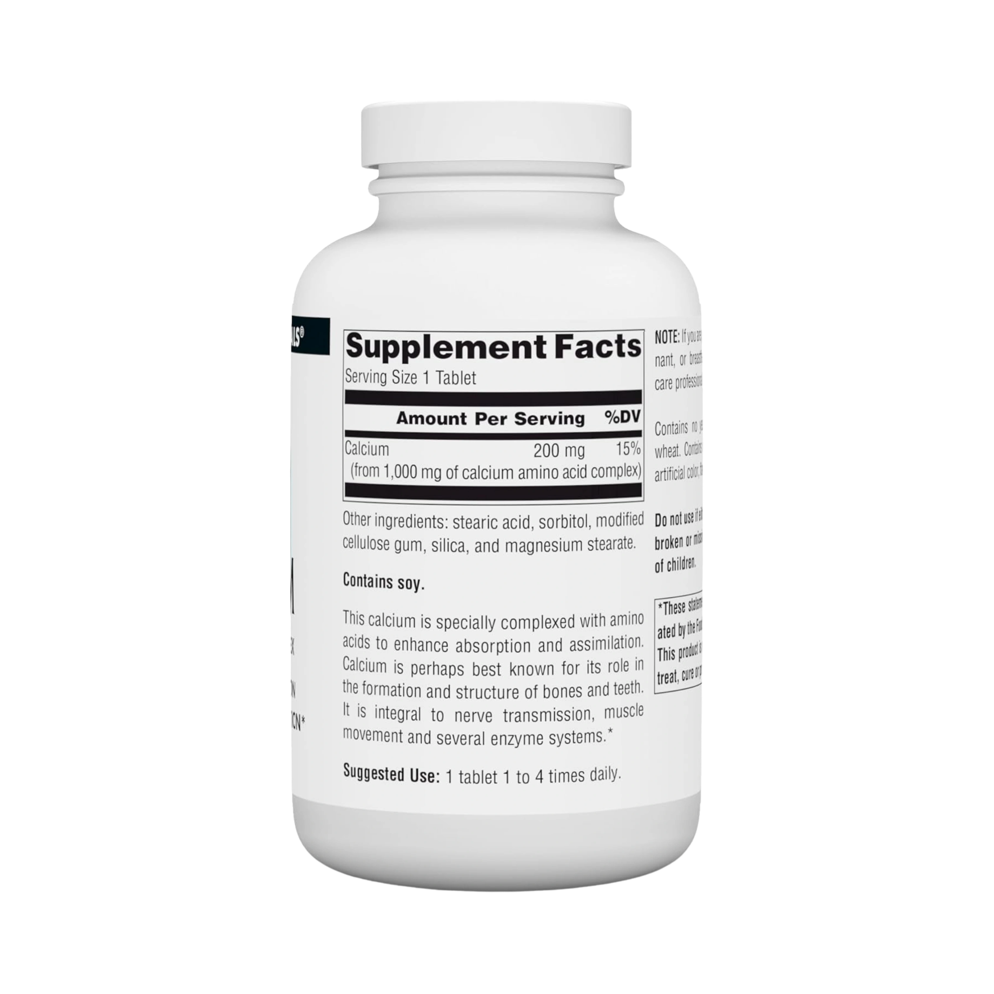 Source Naturals, Calcium, 200 Mg, 250 Tablets
