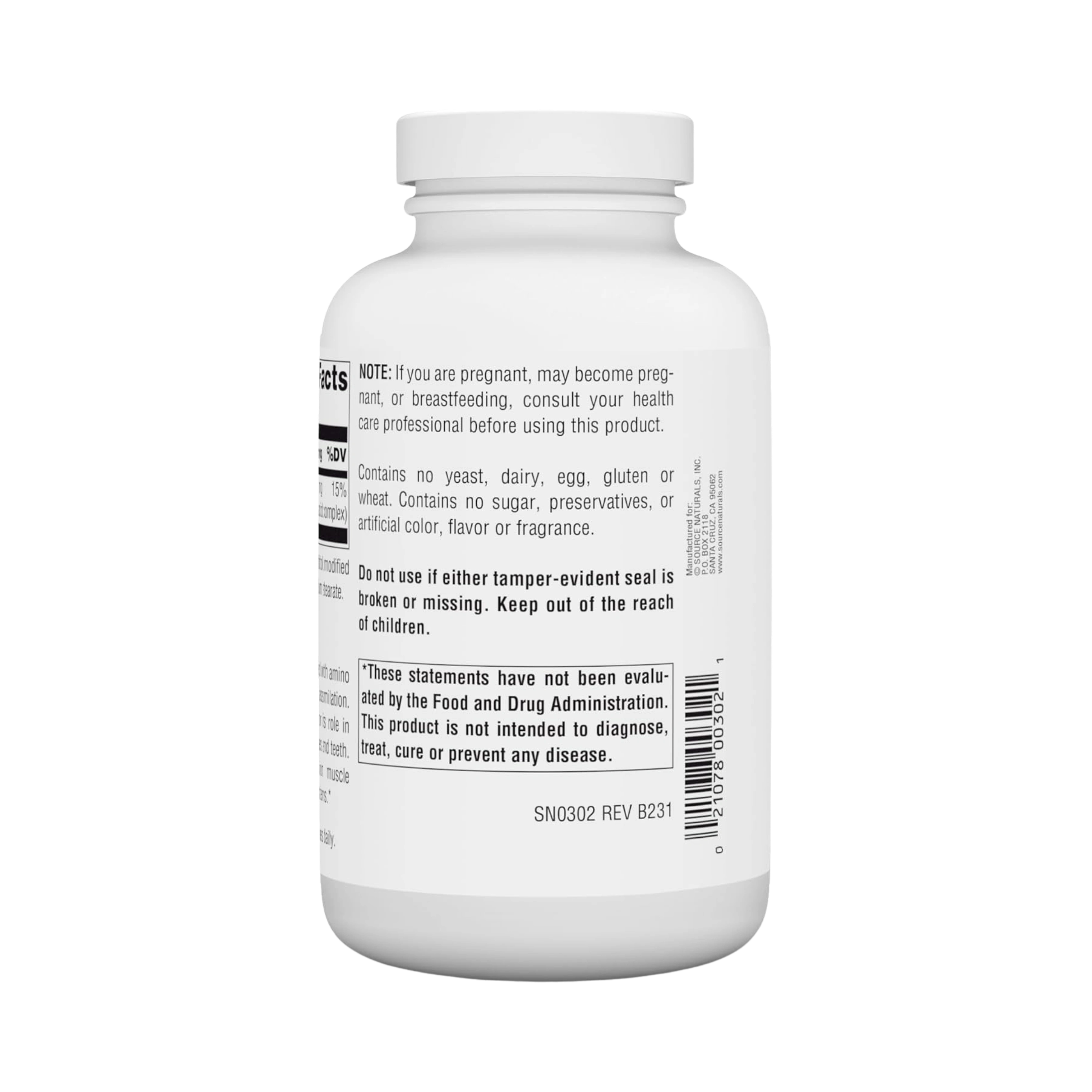 Source Naturals, Calcium, 200 Mg, 250 Tablets