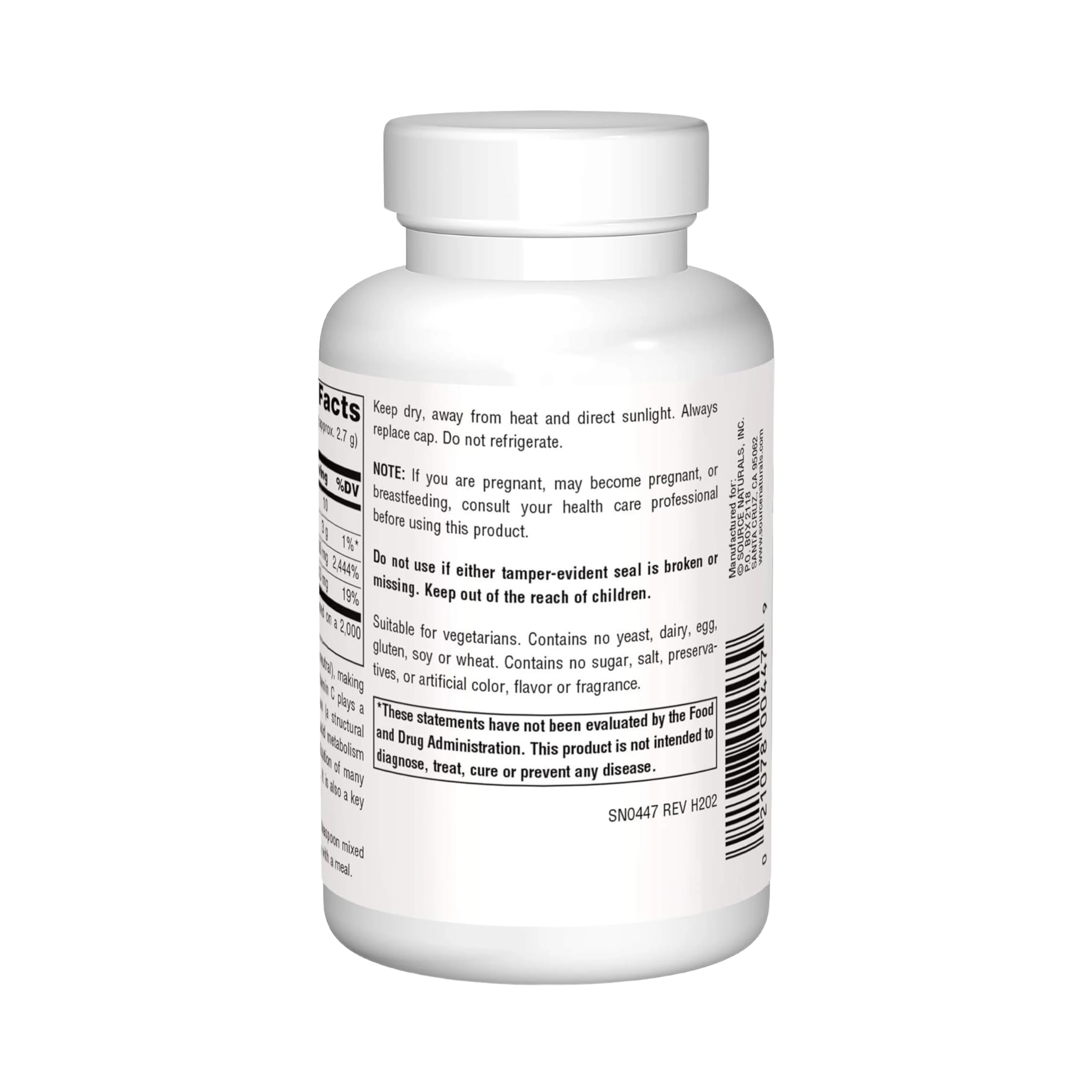 Source Naturals, Calcium Ascorbate, 4 Oz Crystals
