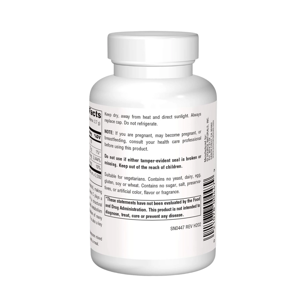 Source Naturals, Calcium Ascorbate, 4 Oz Crystals