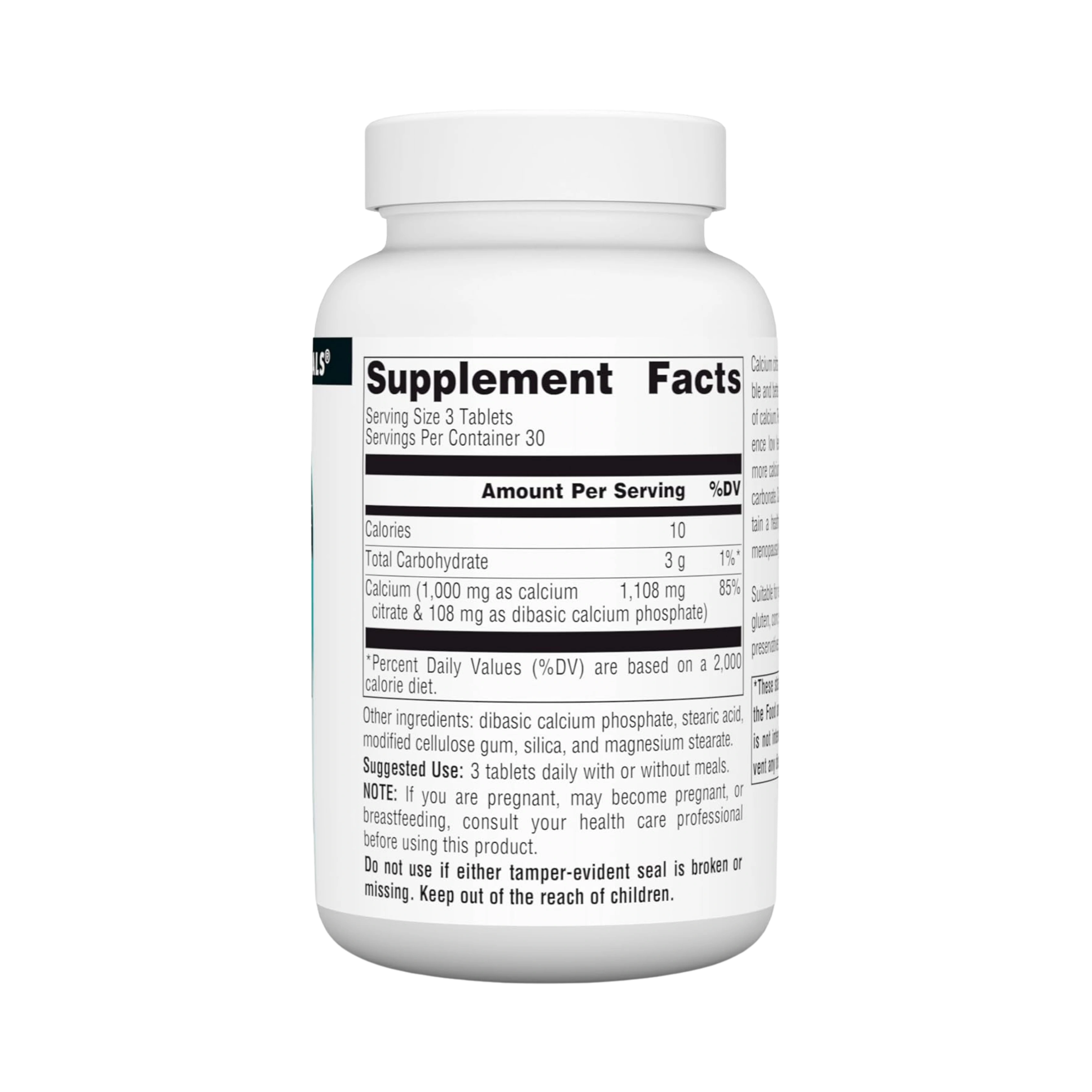 Source Naturals, Calcium Citrate, Table Herbs, 1,000 Mg, 90 Tablets