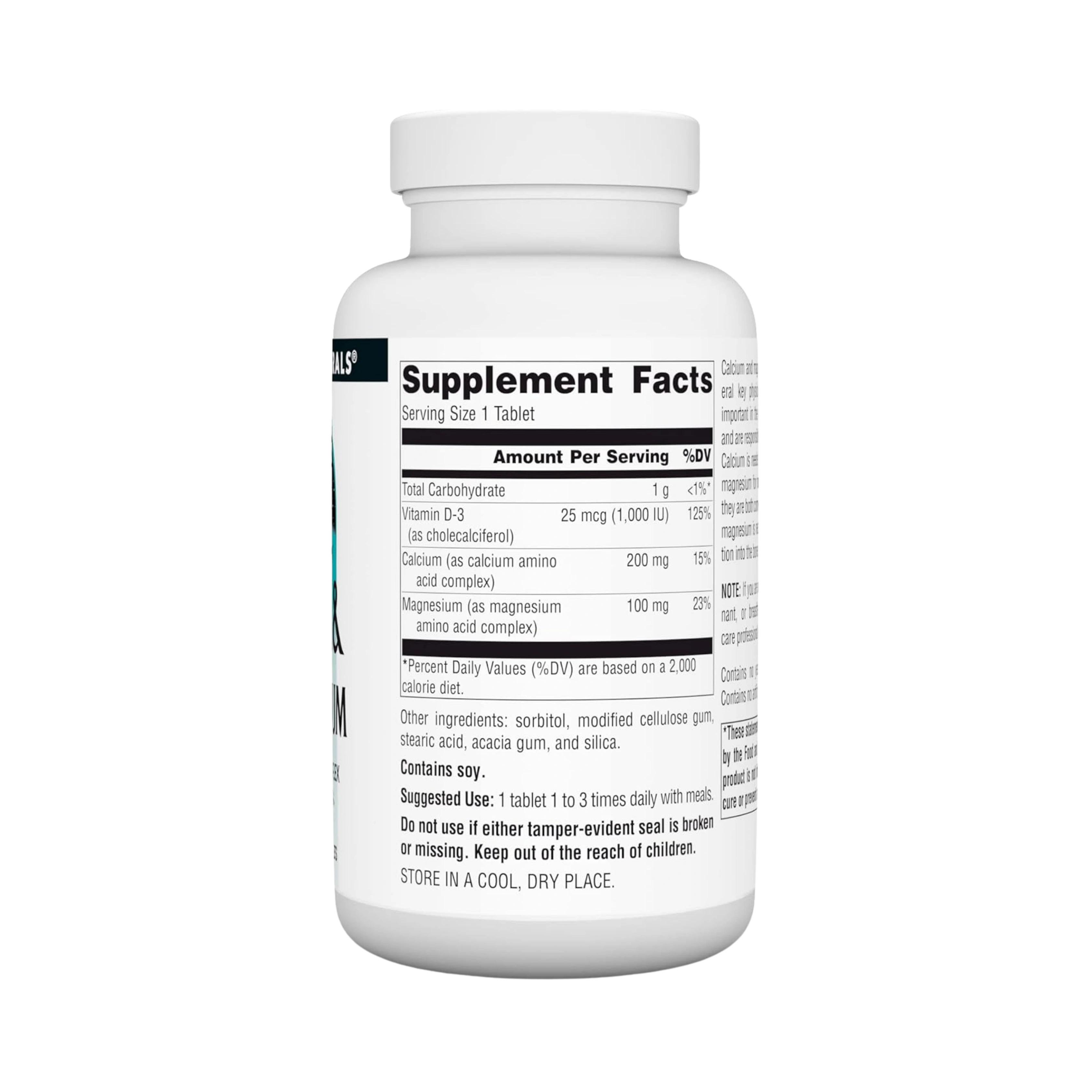 Source Naturals, Calcium &  Magnesium, 100 Tablets