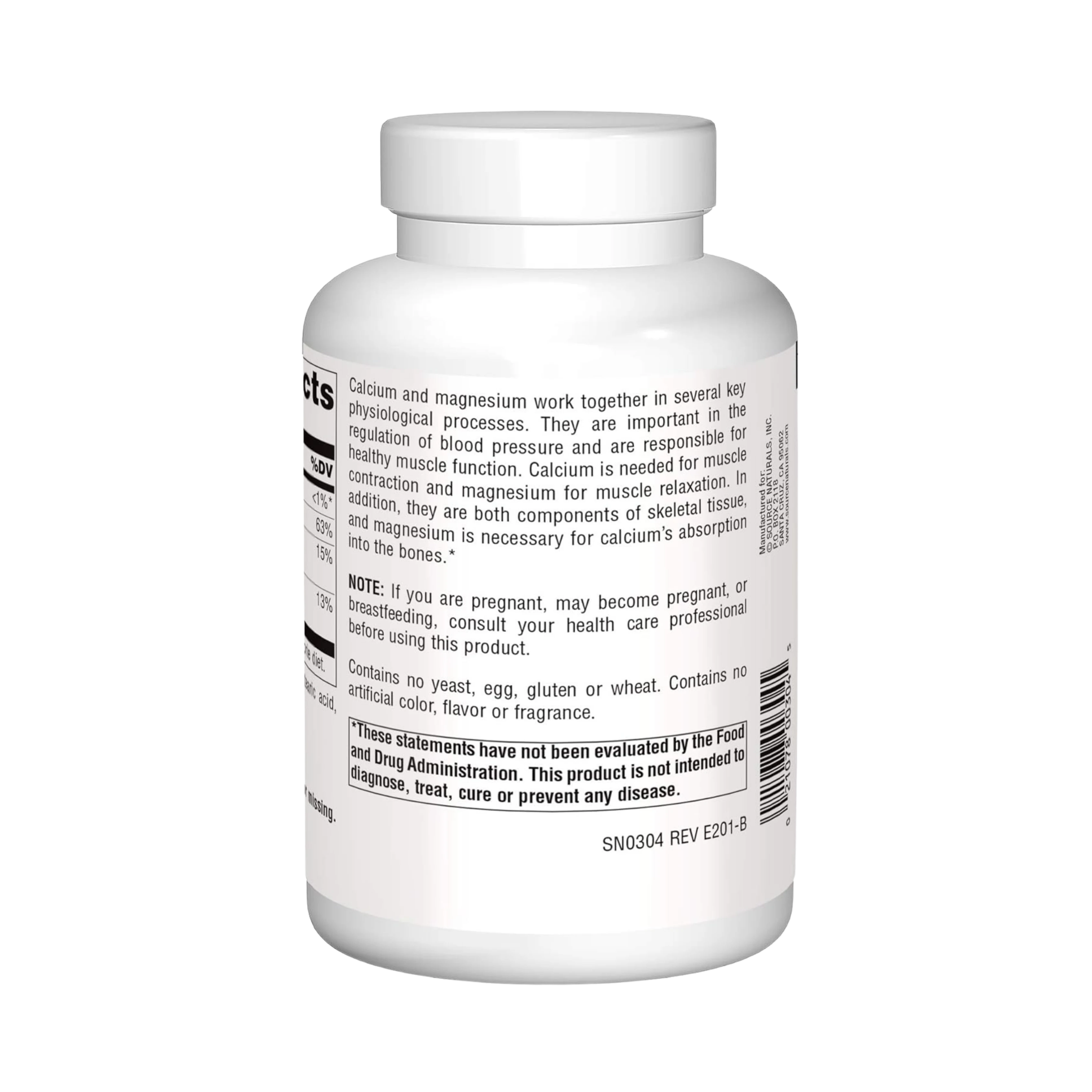 Source Naturals, Calcium &  Magnesium, 250 Tablets