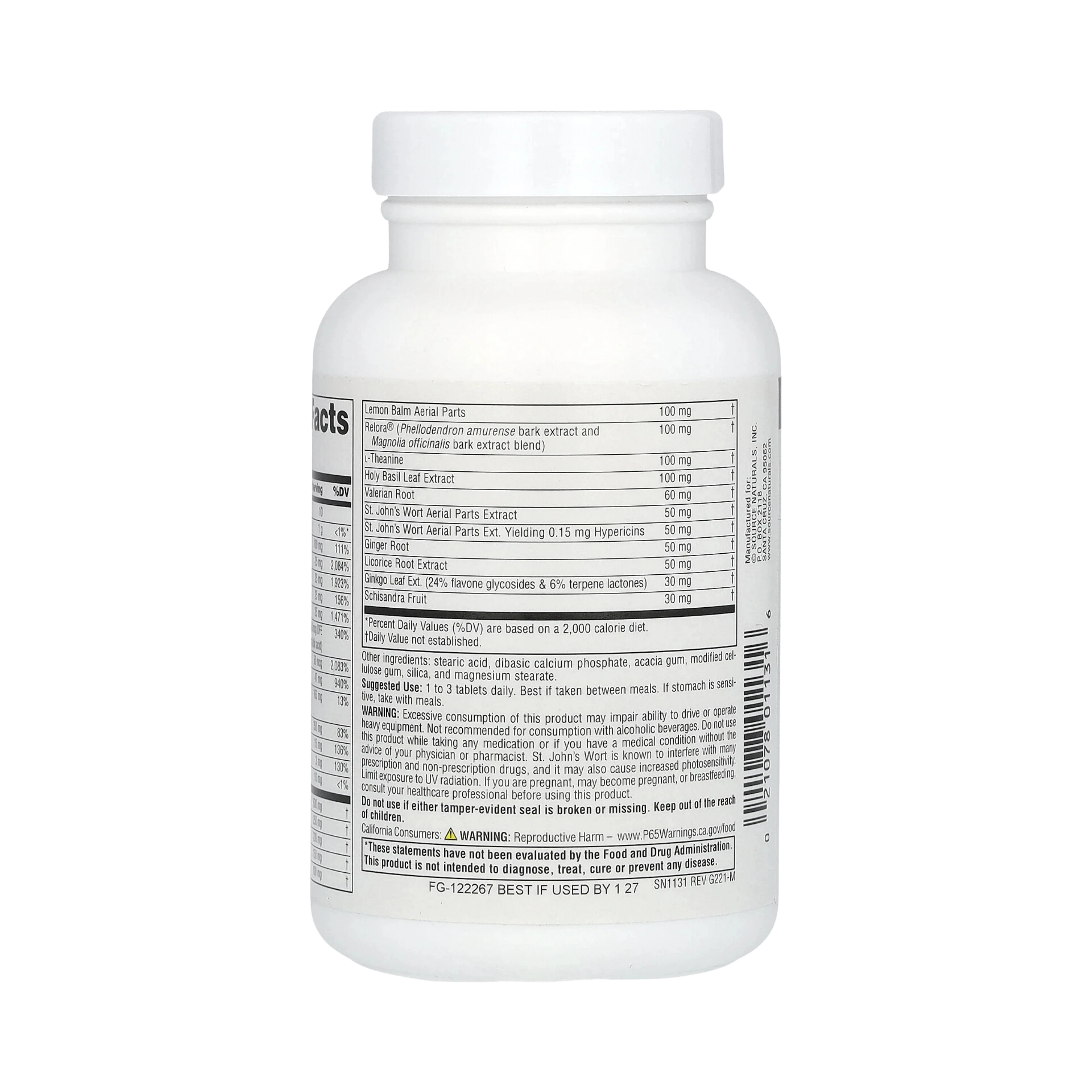 Source Naturals, Calm Thoughts, 90 Tablets