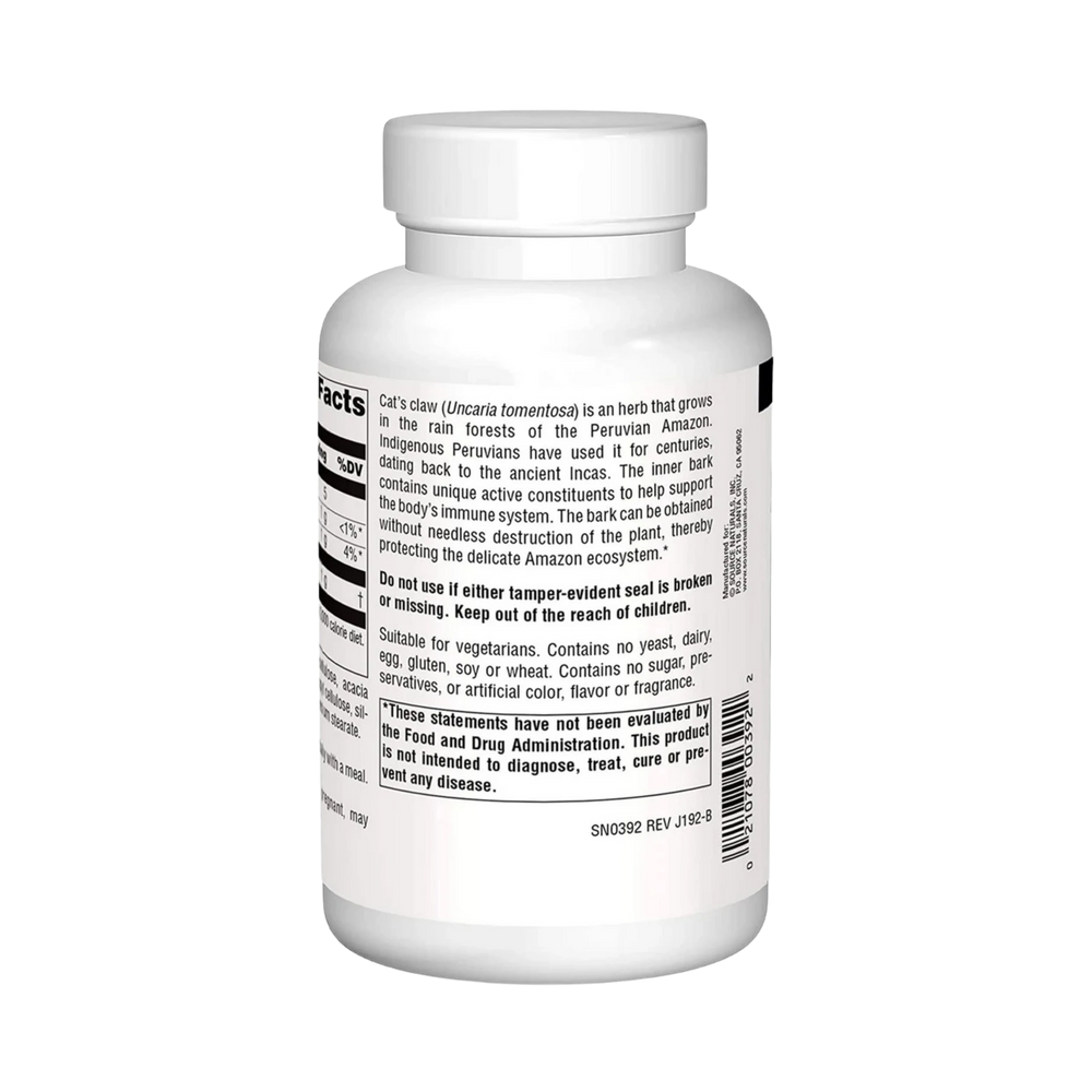 Source Naturals, Cat's Claw Bark Una de Gato, 1000 Mg, 120 Tablets