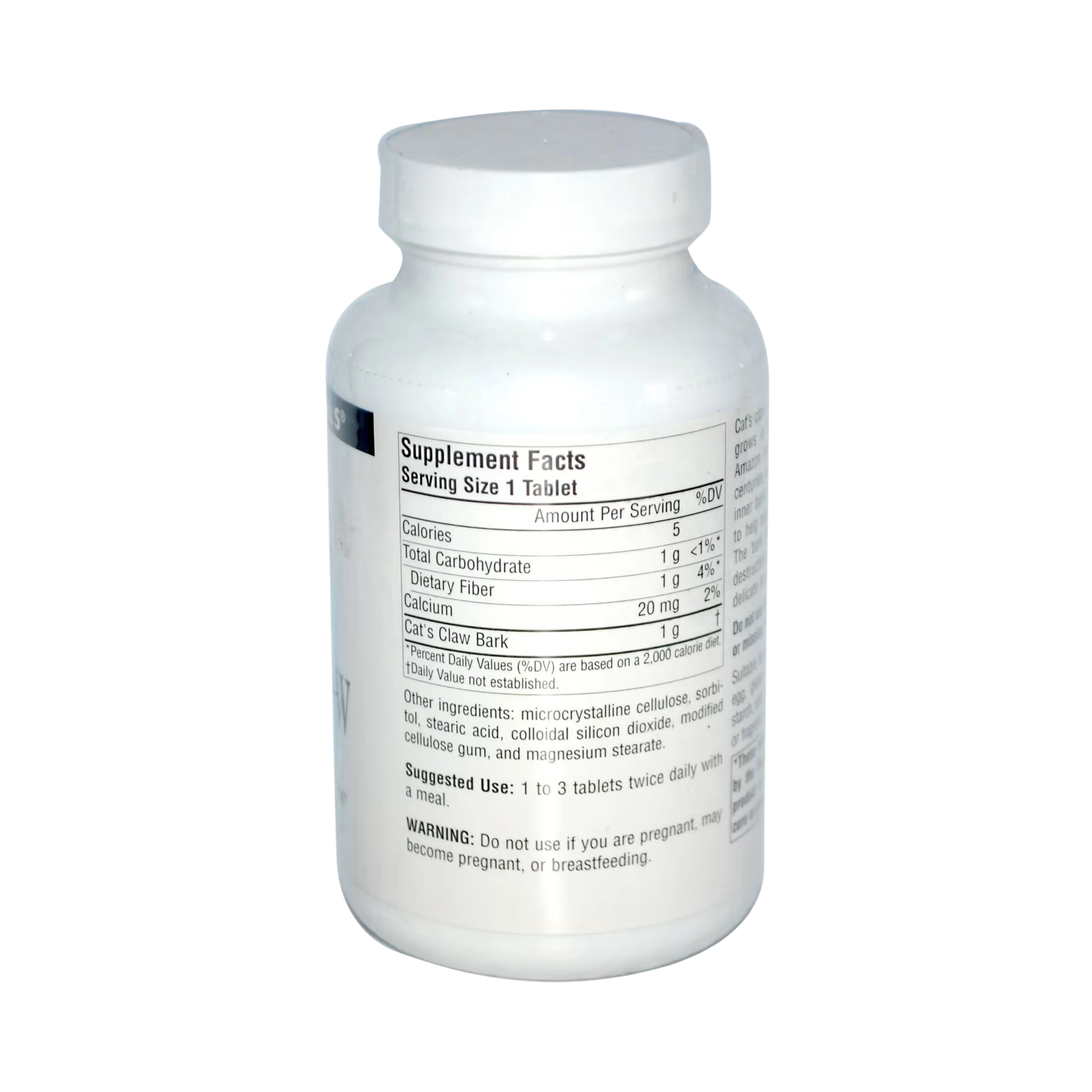 Source Naturals, Cat's Claw Bark Una de Gato, 1000mg, 30 Tablets