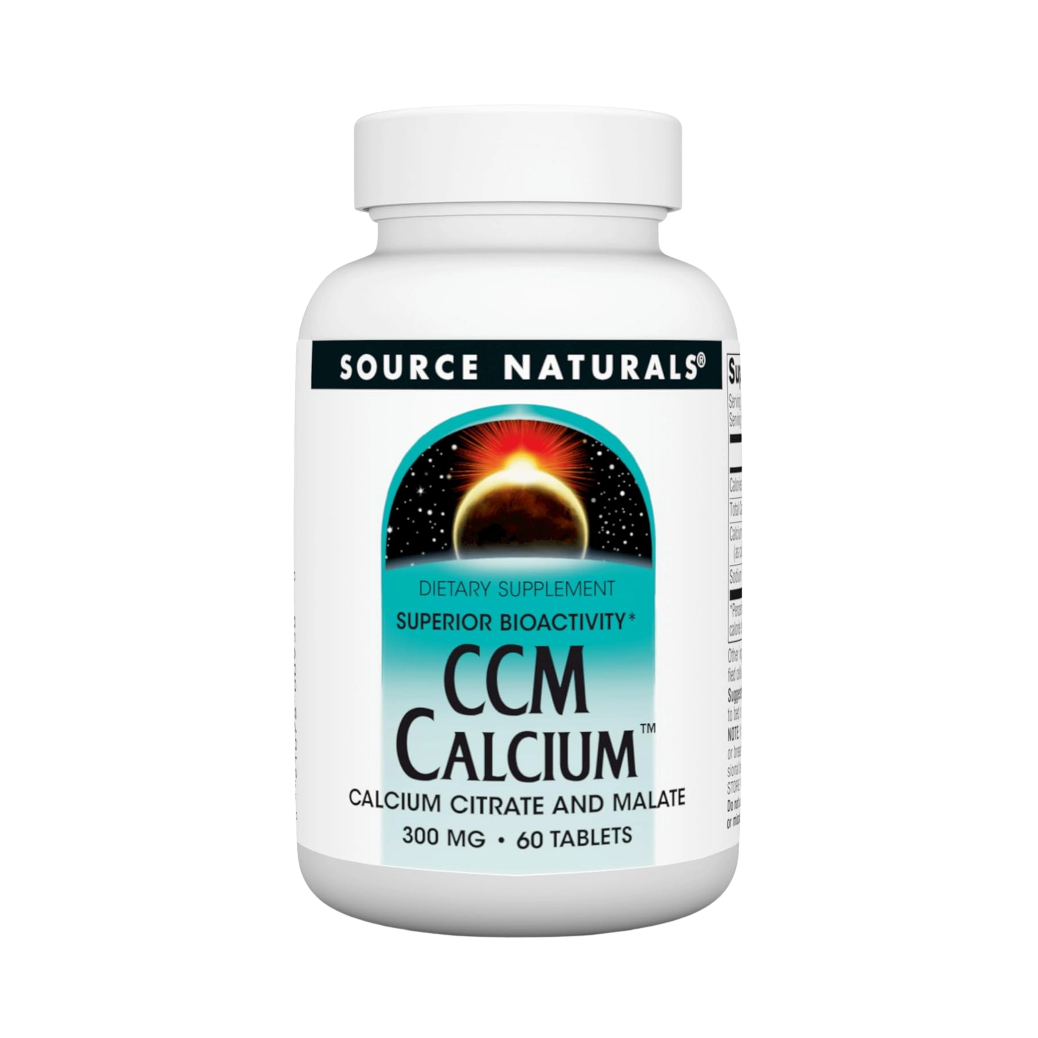Source Naturals, CCM Calcium 300 Mg, 60 Tablets