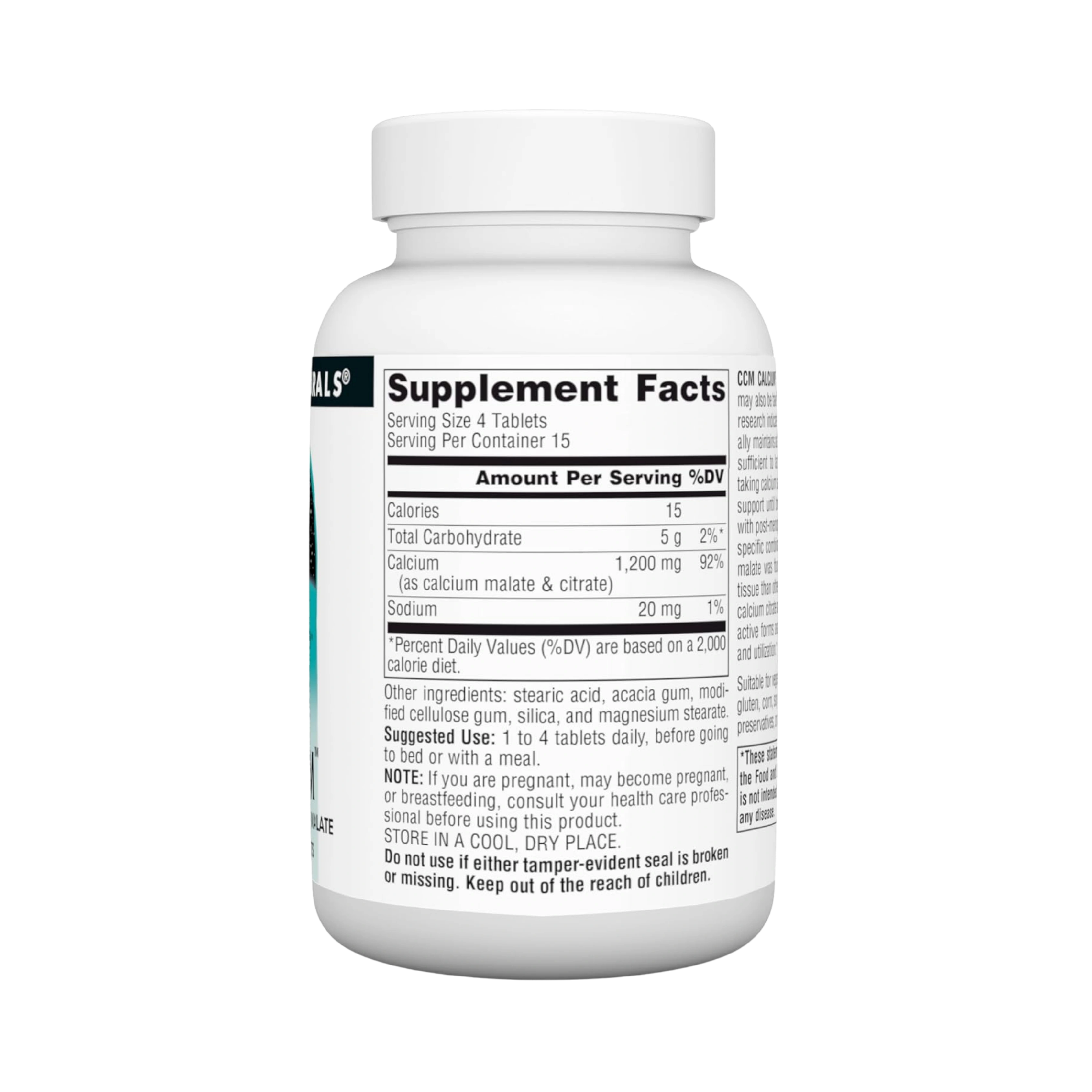 Source Naturals, CCM Calcium 300 Mg, 60 Tablets
