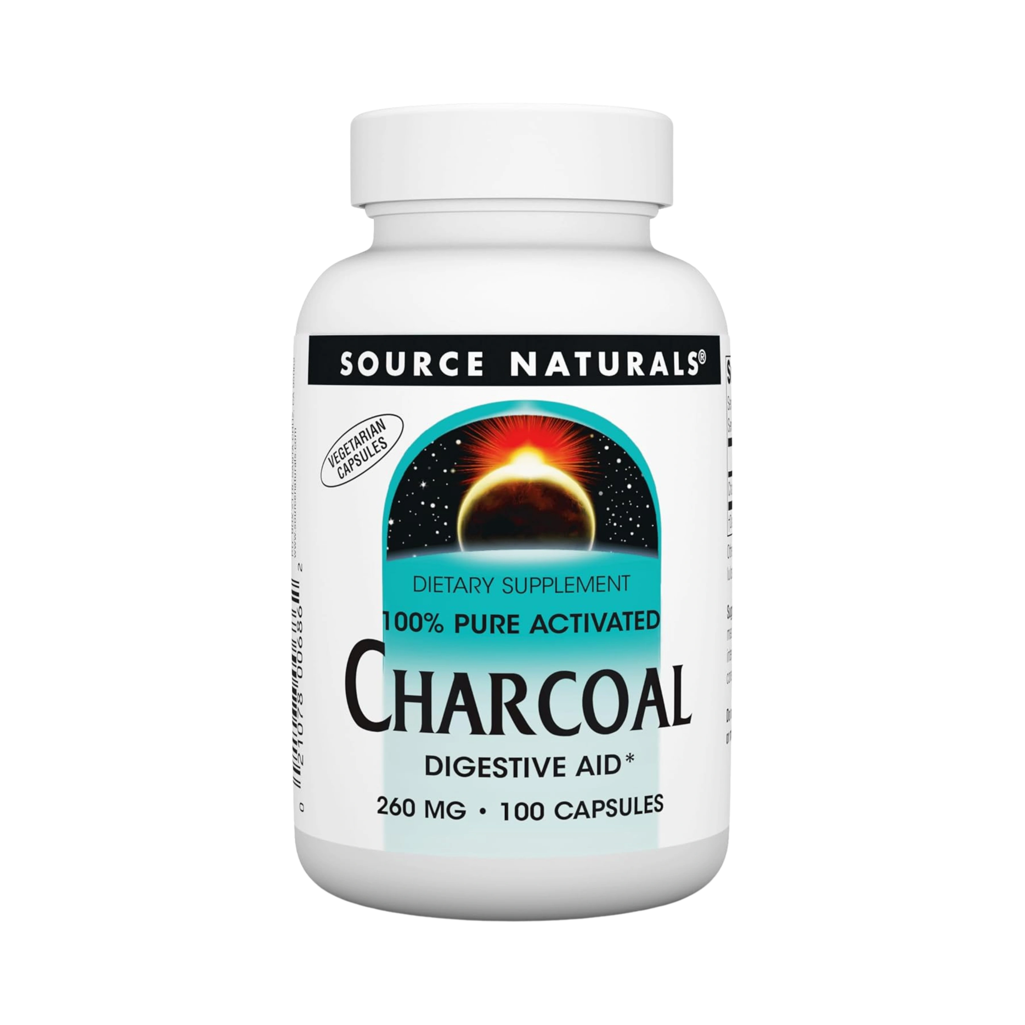 Source Naturals, Charcoal, 260 Mg, 100 Capsules