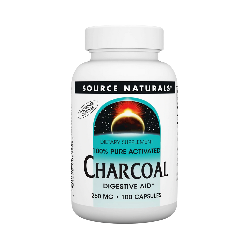 Source Naturals, Charcoal, 260 Mg, 100 Capsules