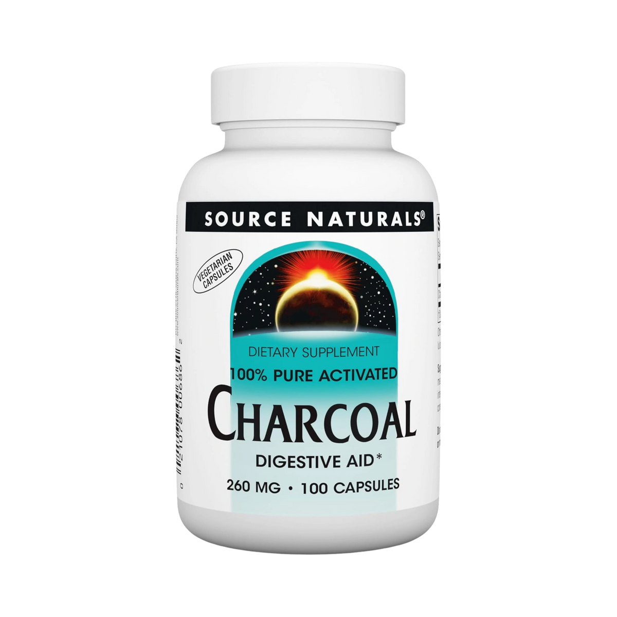 Source Naturals, Charcoal, 260 Mg, 100 Capsules