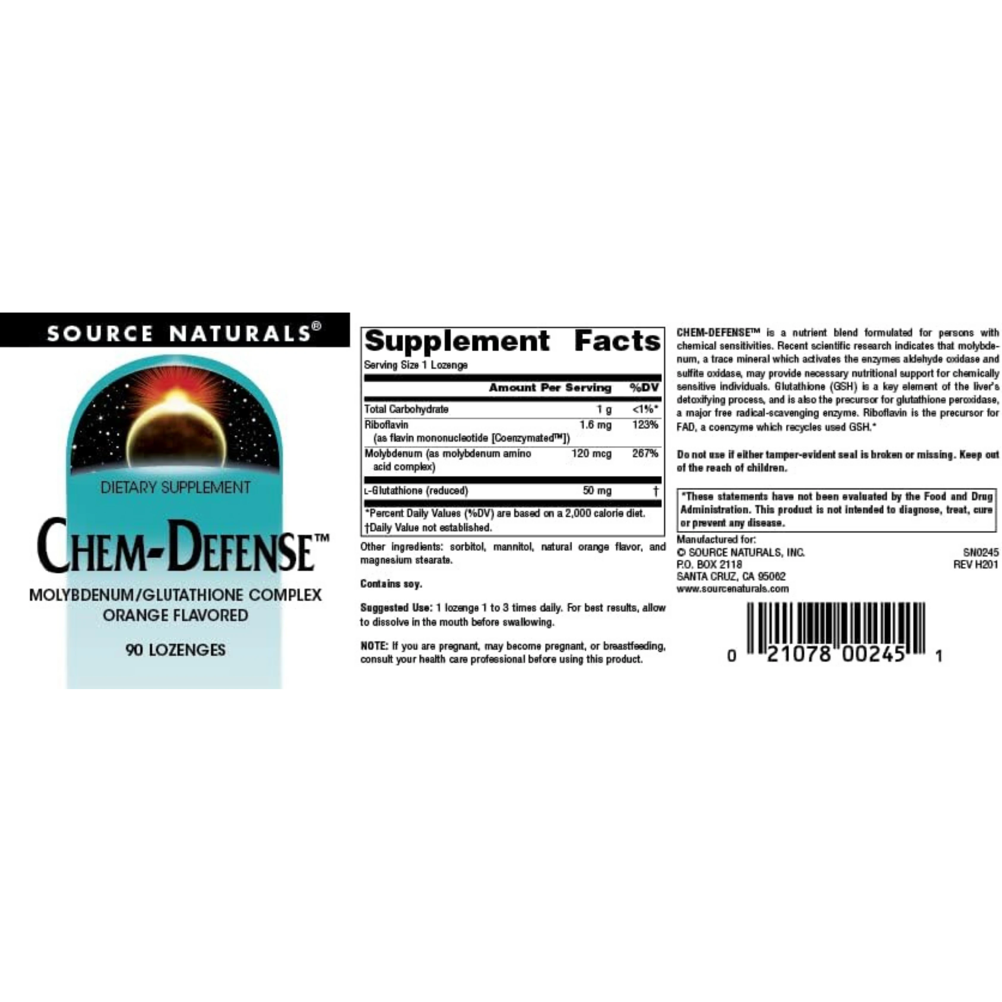 Source Naturals, Chem-Defense, 90 Lozenge
