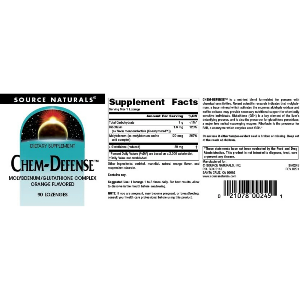 Source Naturals, Chem-Defense, 90 Lozenge