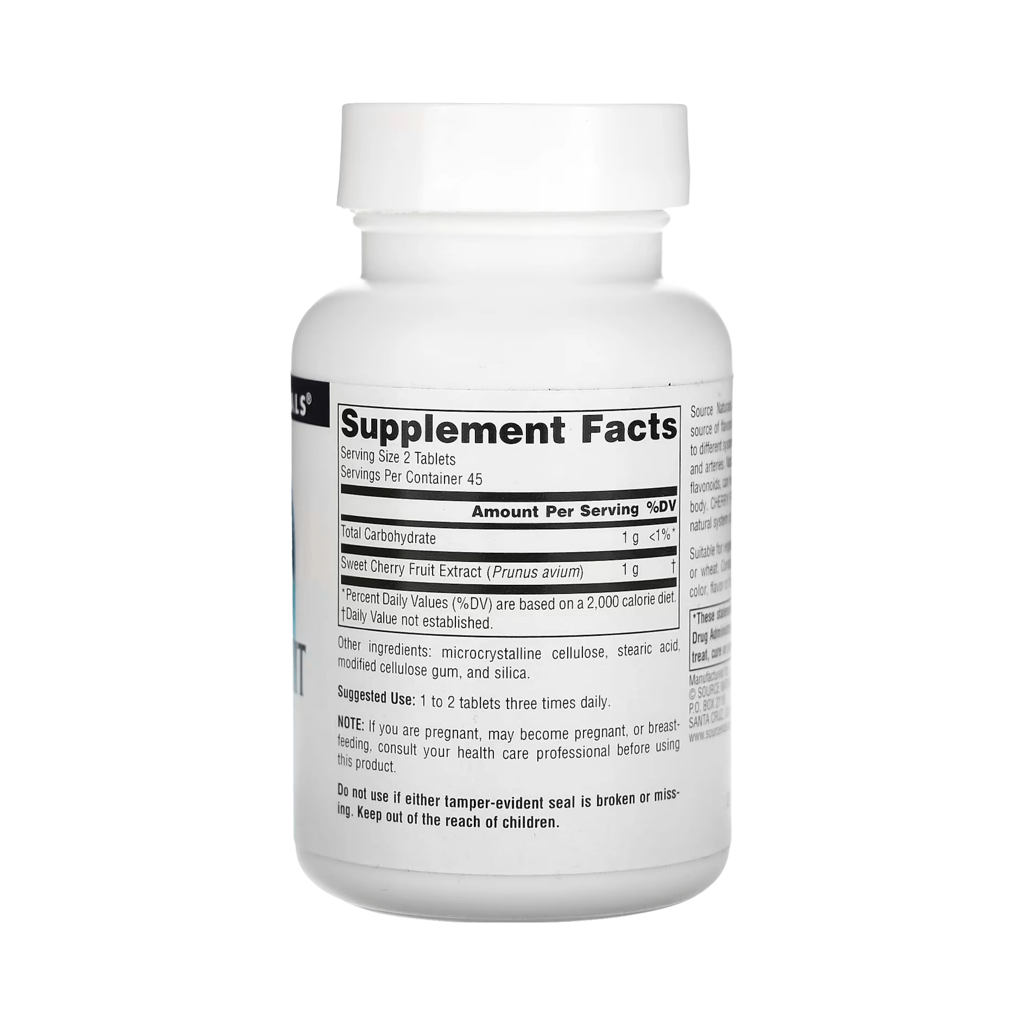 Source Naturals, Cherry Fruit Extract, 500mg, 90 Tablets