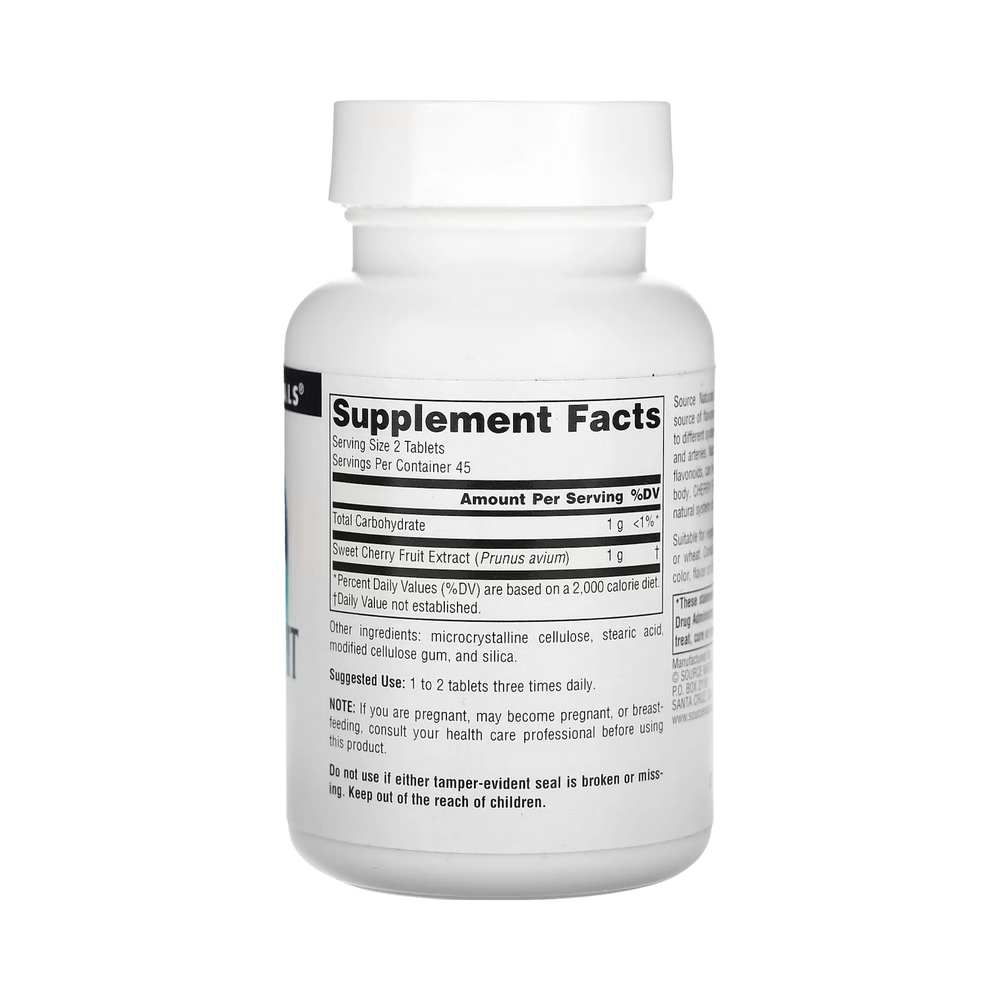 Source Naturals, Cherry Fruit Extract, 500mg, 90 Tablets