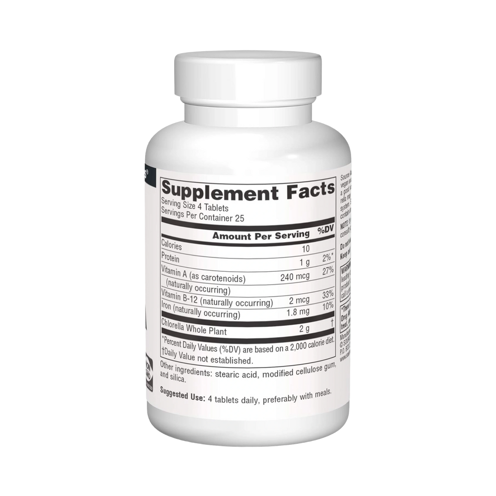 Source Naturals, Chlorella, 500 Mg, 100 Tablets