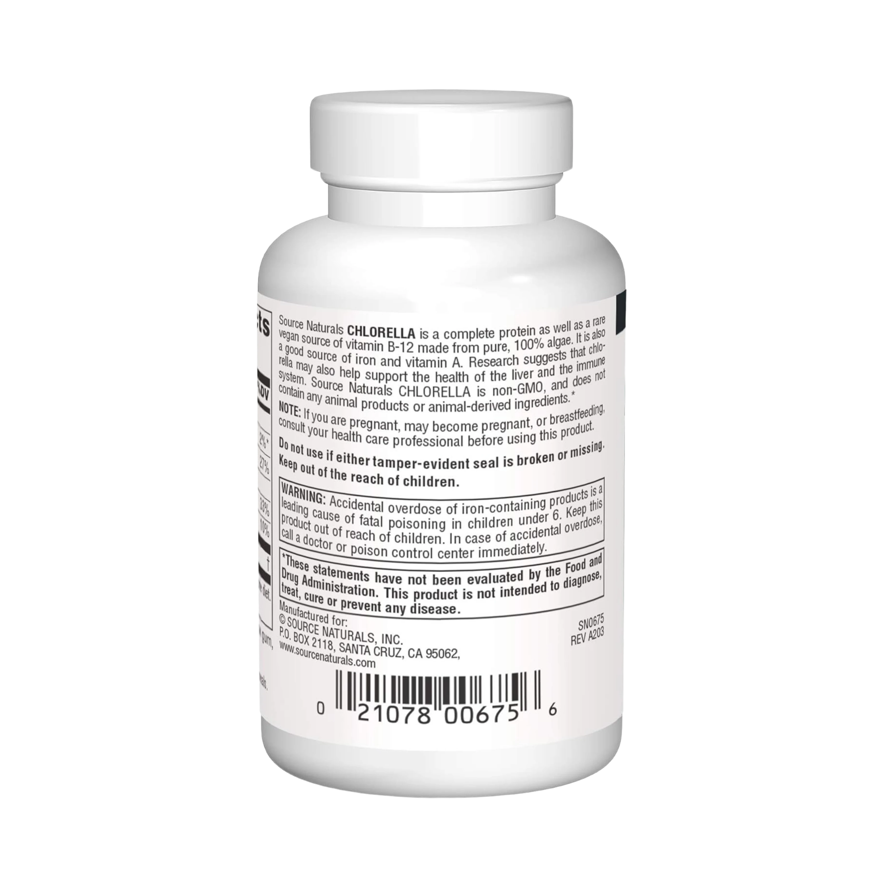 Source Naturals, Chlorella, 500 Mg, 100 Tablets