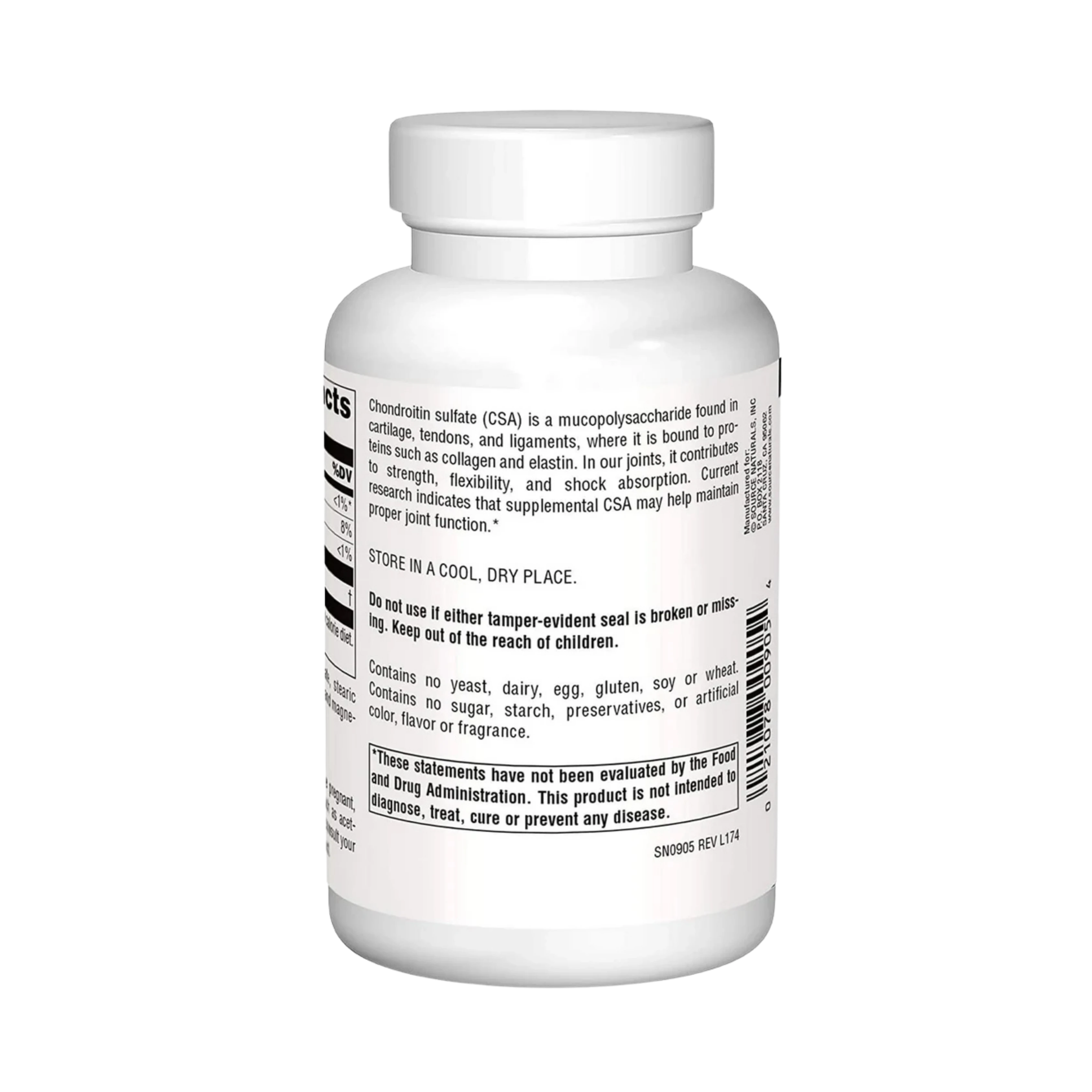 Source Naturals, Chondroitin Sulfate, 600 Mg, 120 Capsules