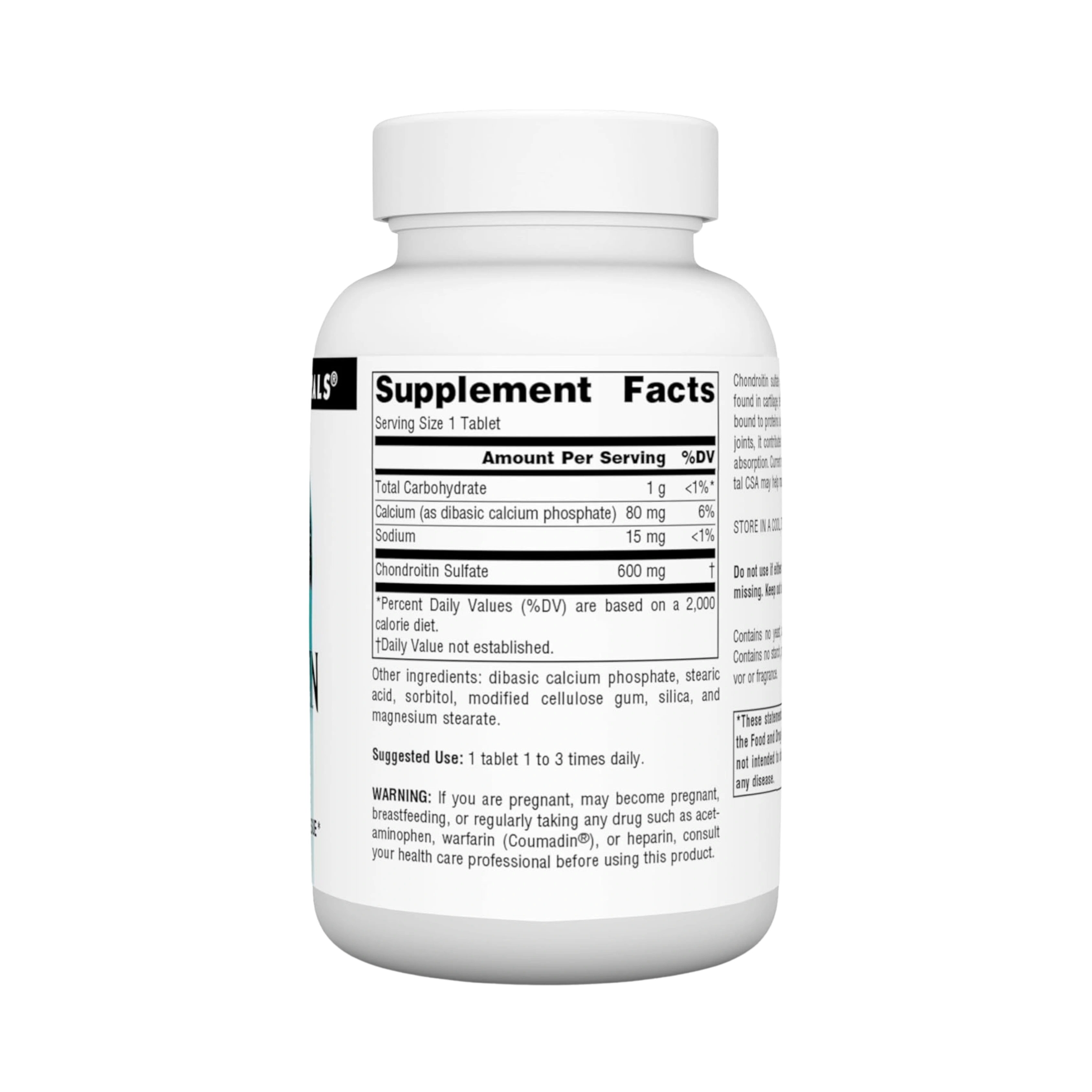 Source Naturals, Chondroitin Sulfate, 600 Mg, 60 Capsules