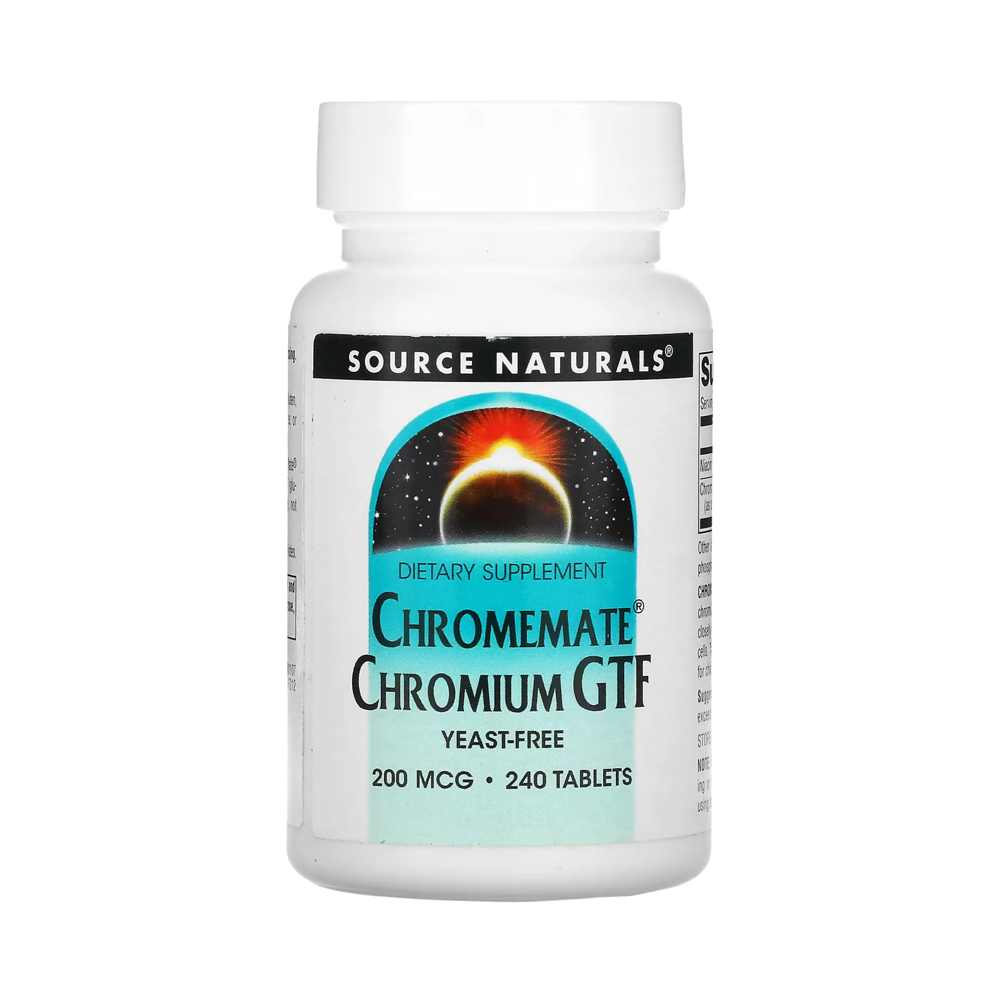 Source Naturals, ChromeMate Chromium GTF, 200 Mcg, 240 Tablets