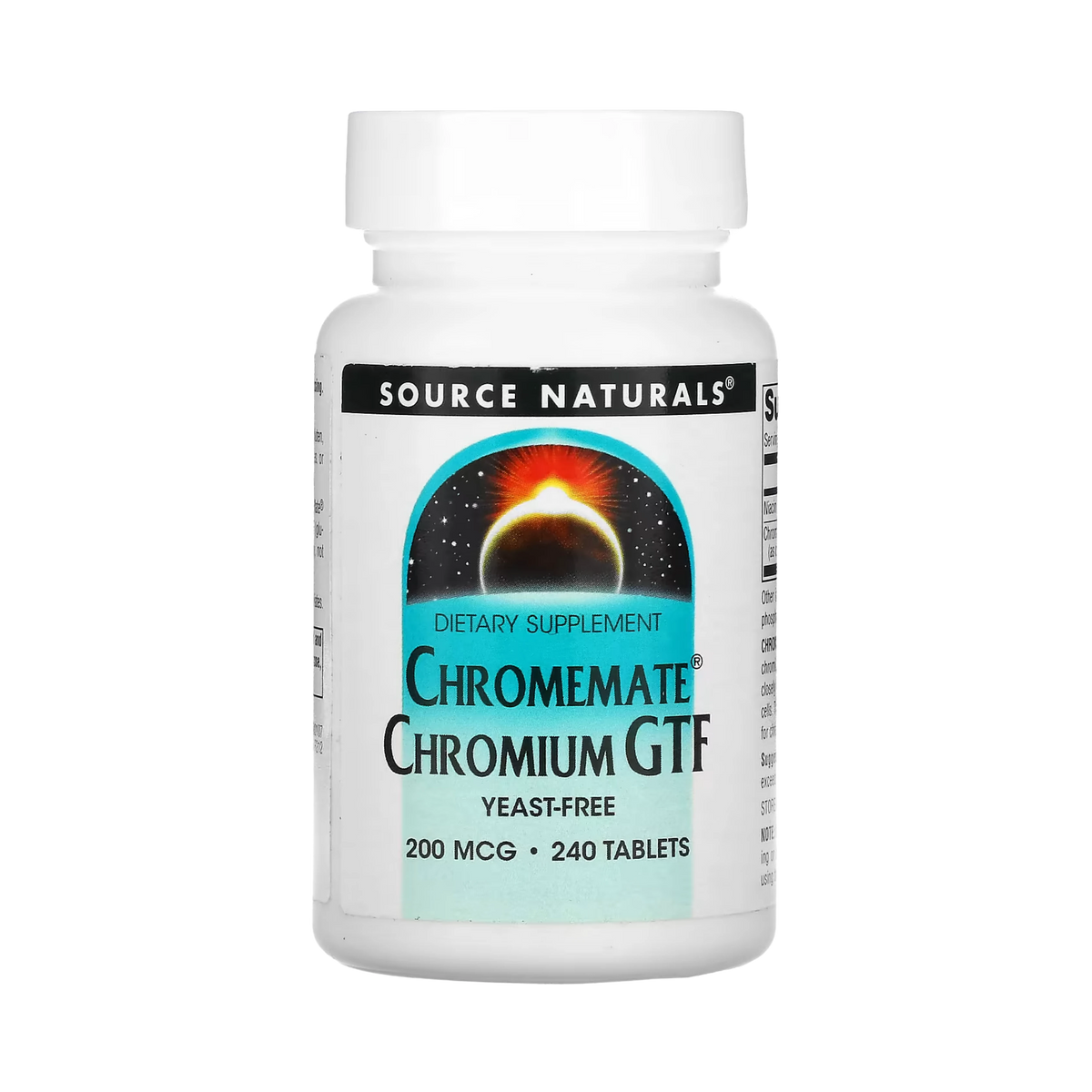 Source Naturals, ChromeMate Chromium GTF, 200 Mcg, 240 Tablets