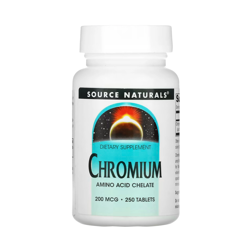 Source Naturals, Chromium, 200 Mcg, 100 Tablets