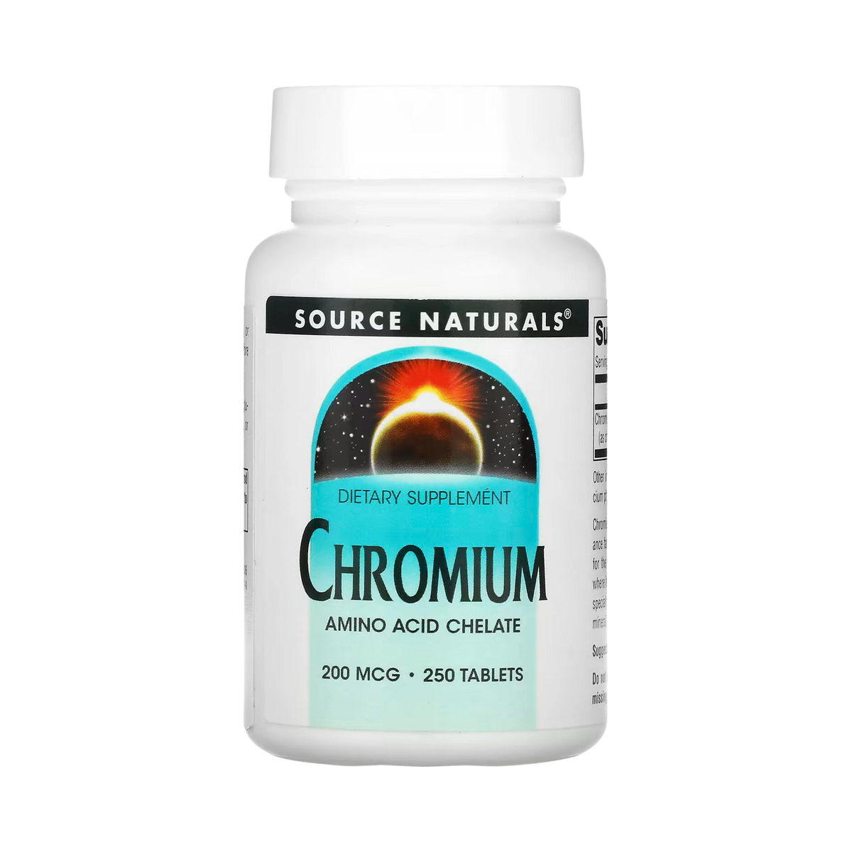 Source Naturals, Chromium, 200 Mcg, 100 Tablets