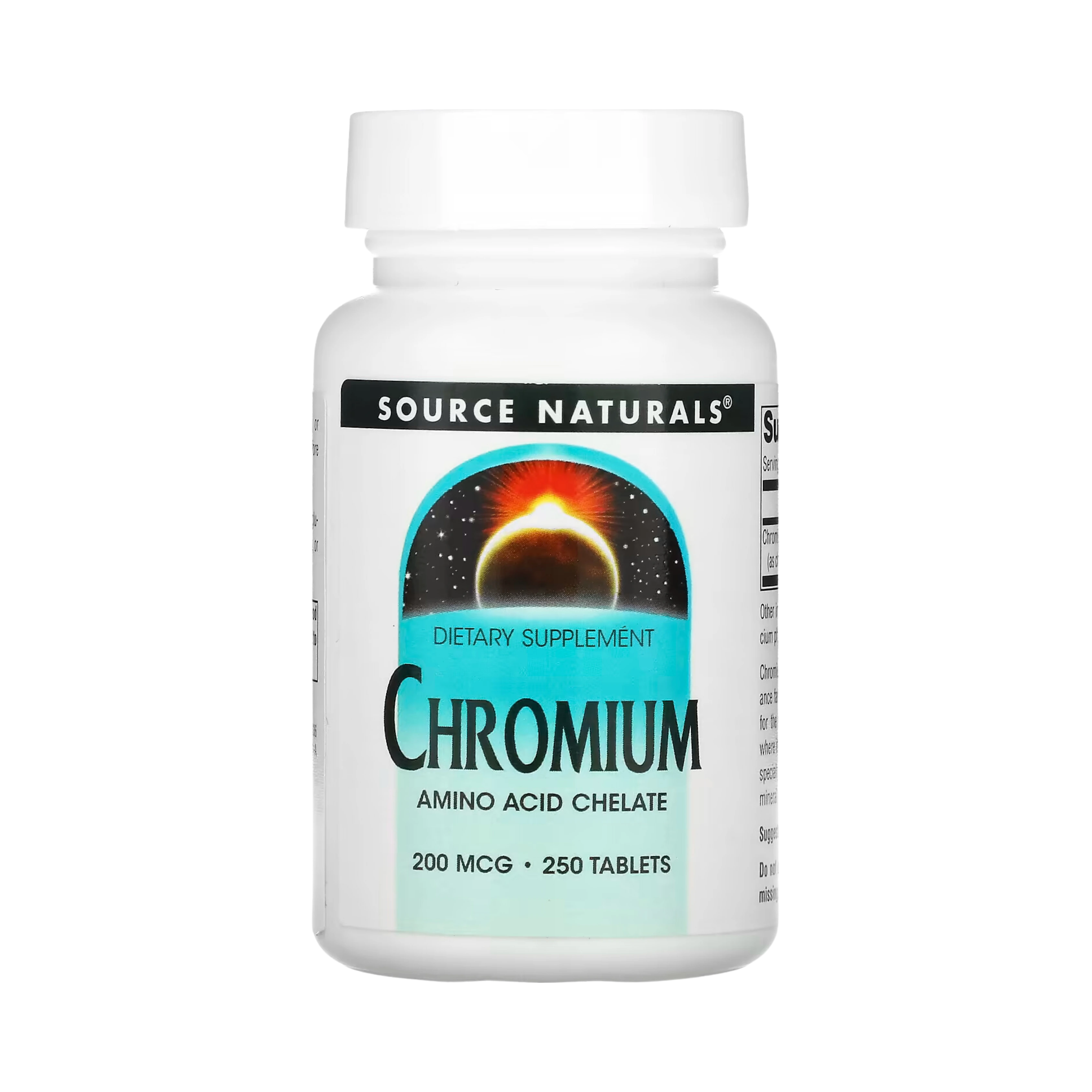 Source Naturals, Chromium, 200 Mcg, 250 Tablets