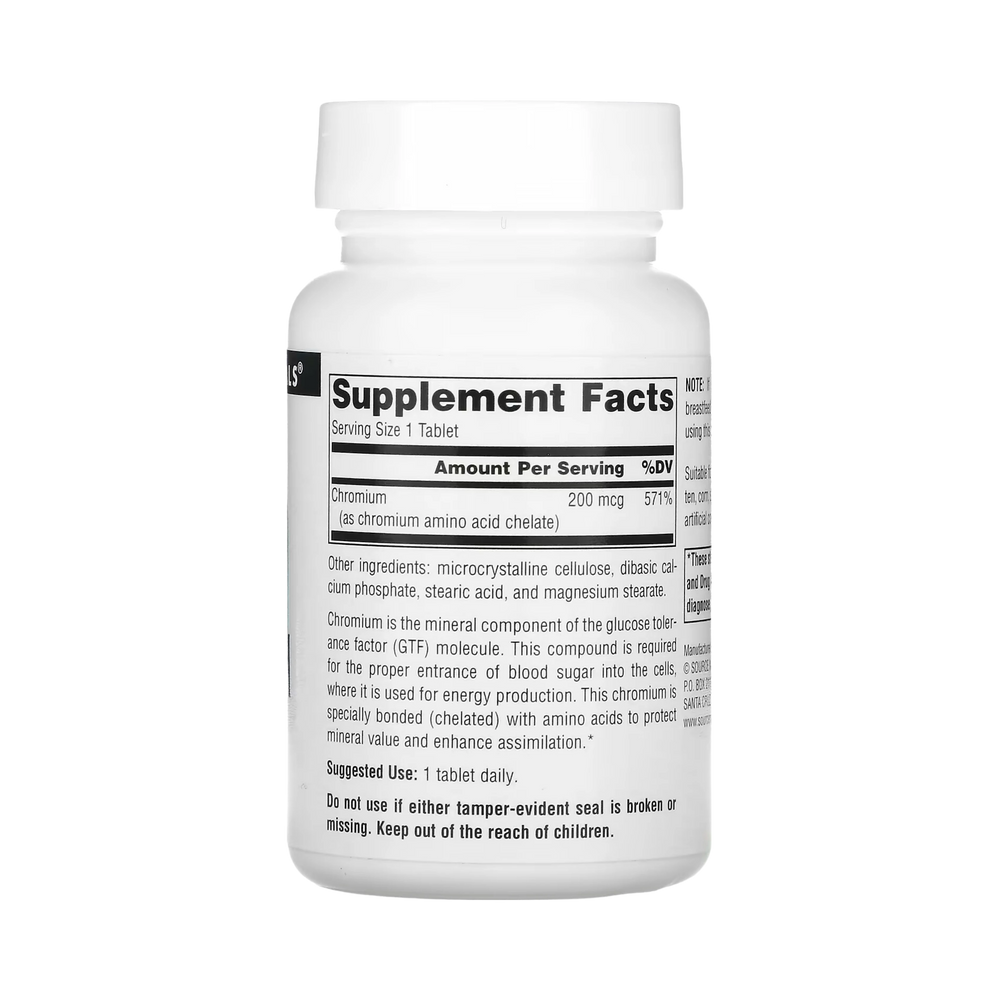 Source Naturals, Chromium, 200 Mcg, 250 Tablets